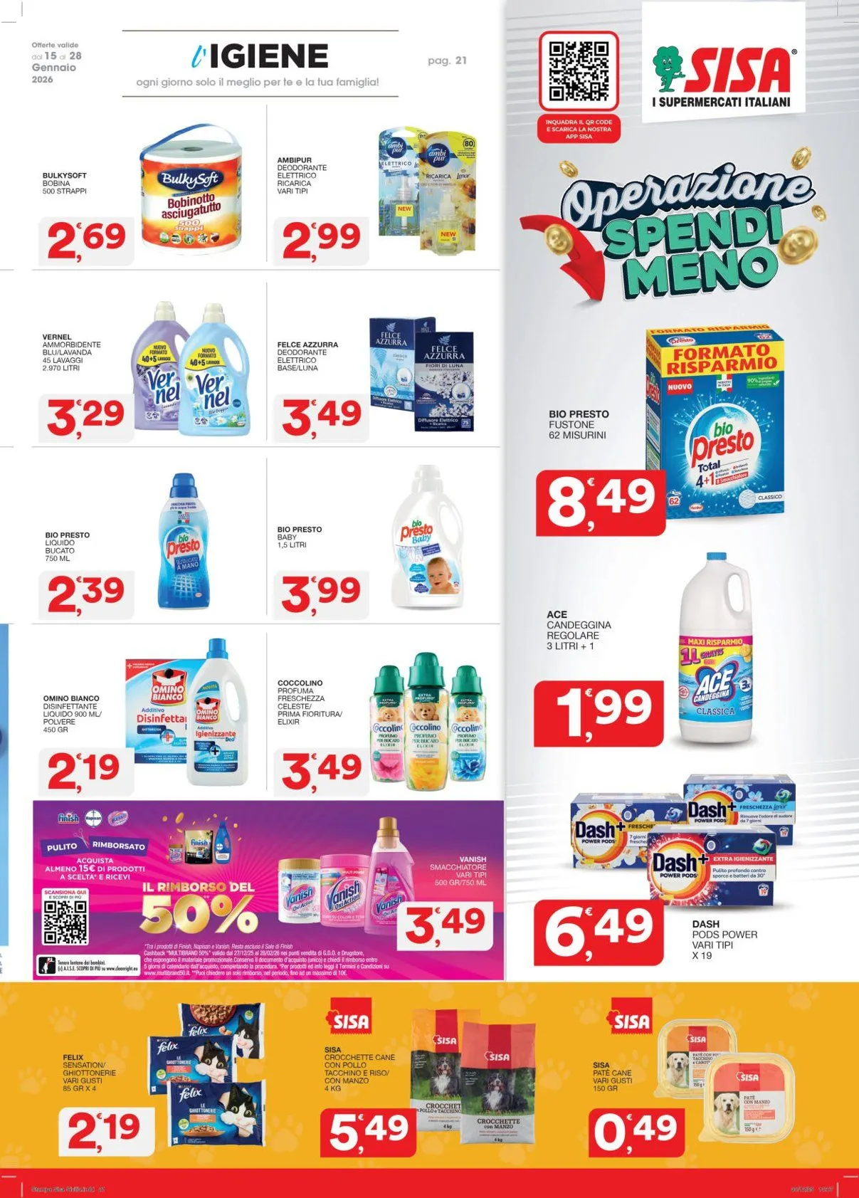 Volantini Sisa da 15 gennaio a 26 gennaio di 2026 - Pagina del volantino 21