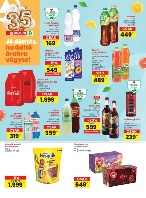 Katalógus SPAR legfrissebb ajánlatai január 15.-tól január 21.-ig 2026. - Oldal 21