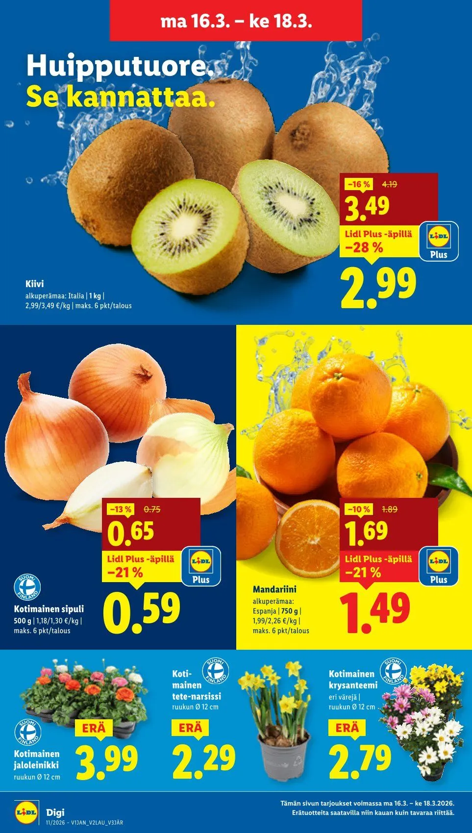  Kaupan Lidl uusimmat tarjoukset voimassa alkaen 12. maaliskuuta - 18. maaliskuuta 2026 - Tarjouslehti sivu 21