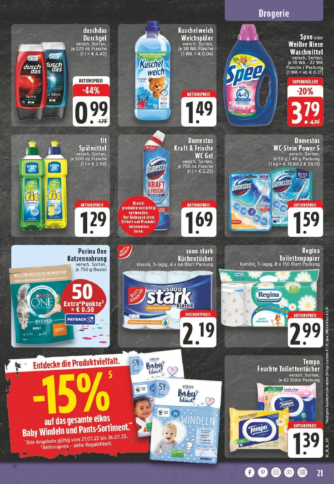 Edeka Prospekte von 21. Juli bis 26. Juli 2025 - Prospekt seite 21
