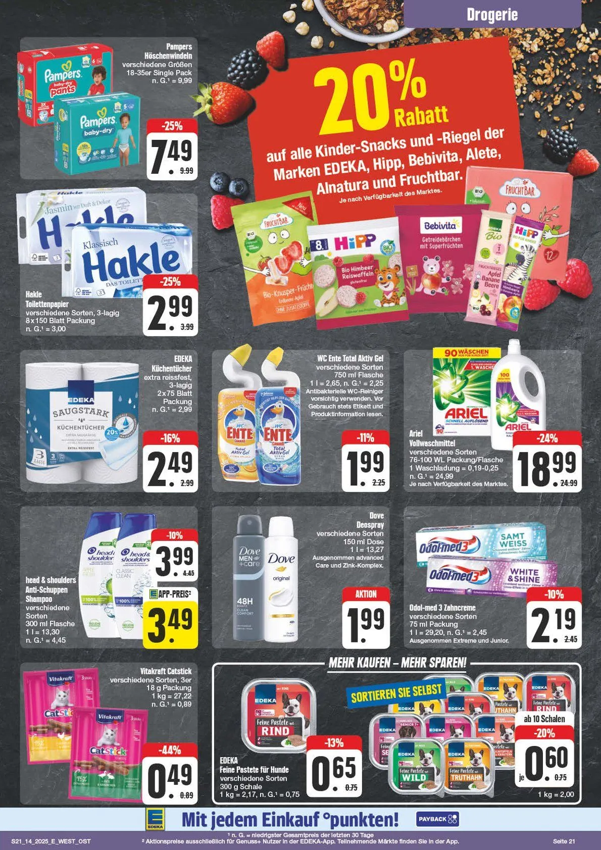 Edeka Prospekt von 31. März bis 5. April 2025 - Prospekt seite 21