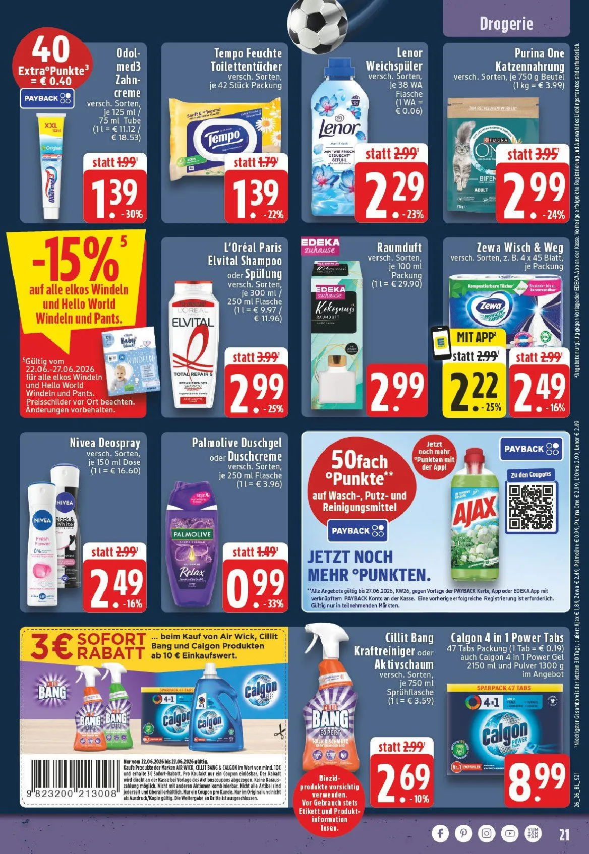 Edeka Angebote von 22. Juni bis 27. Juni 2026 - Prospekt seite 21