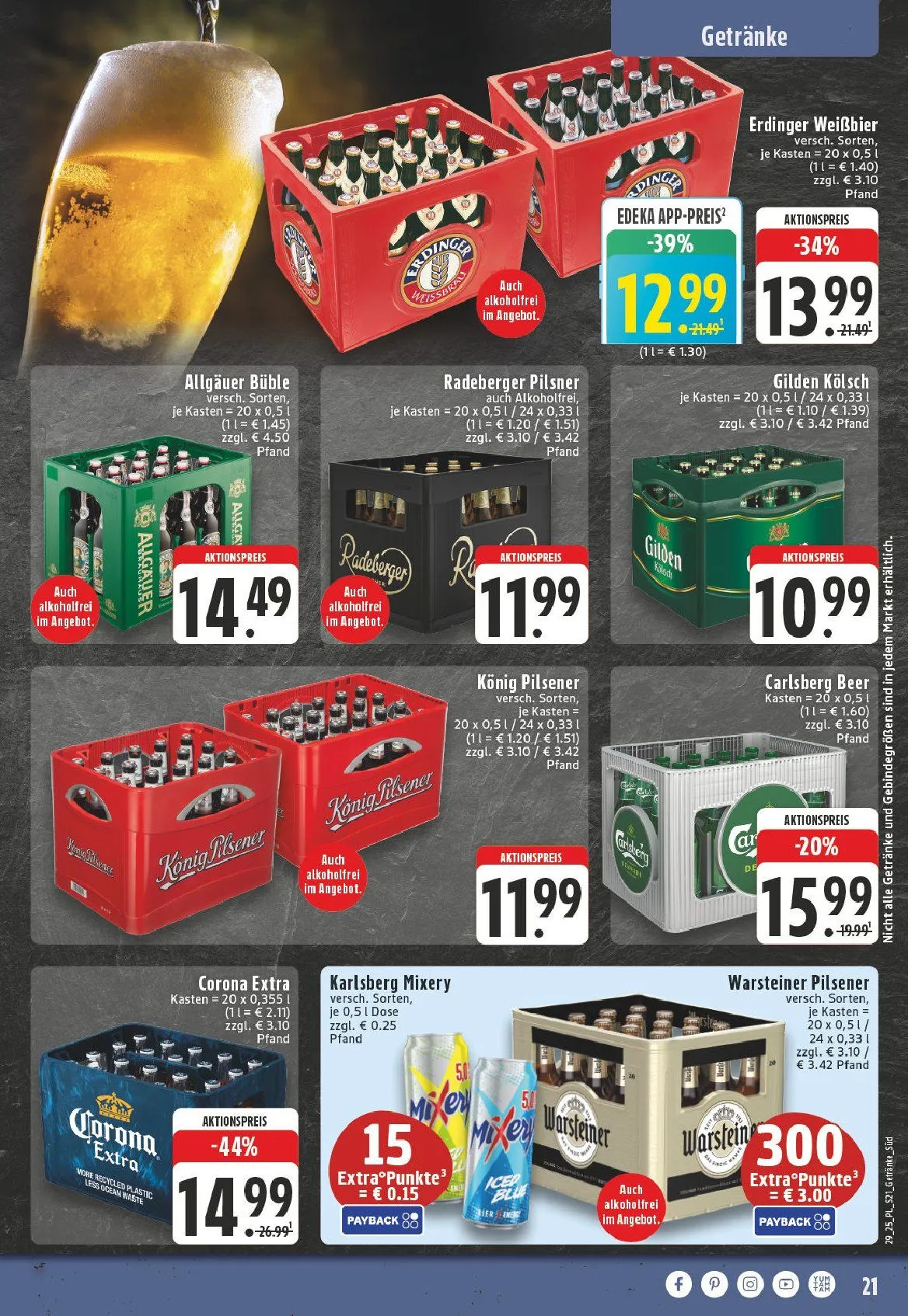 Edeka Prospekte - Aktuelle Angebote von 13. Juli bis 18. Juli 2025 - Prospekt seite 21