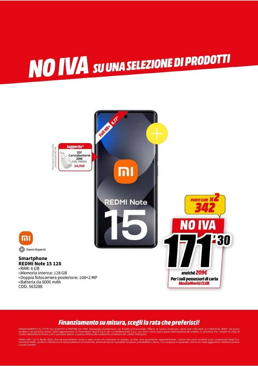 Volantini MEDIAWORLD da 1 aprile a 12 aprile di 2026 - Pagina del volantino 21
