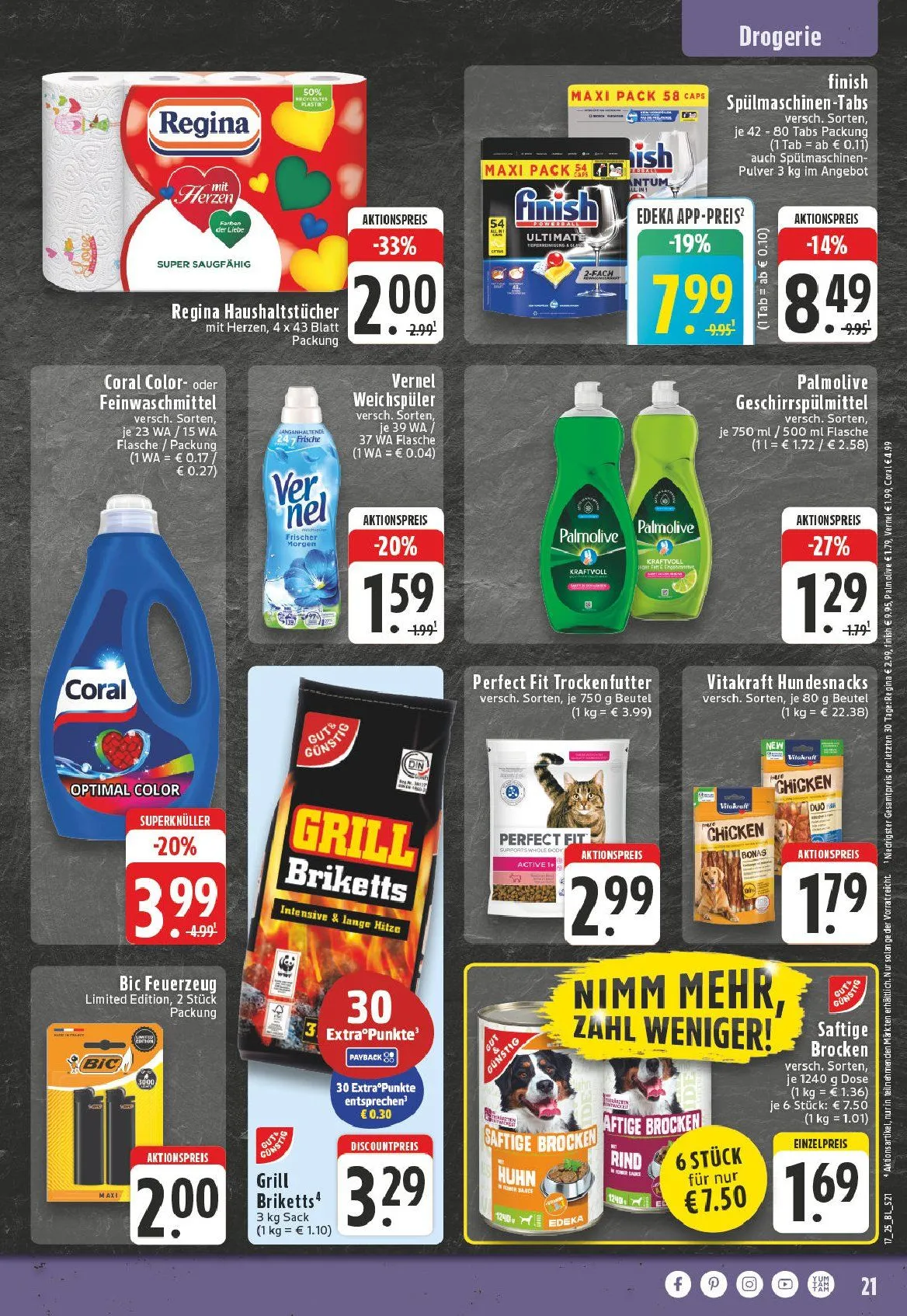 Edeka Prospekt von 21. April bis 26. April 2025 - Prospekt seite 21