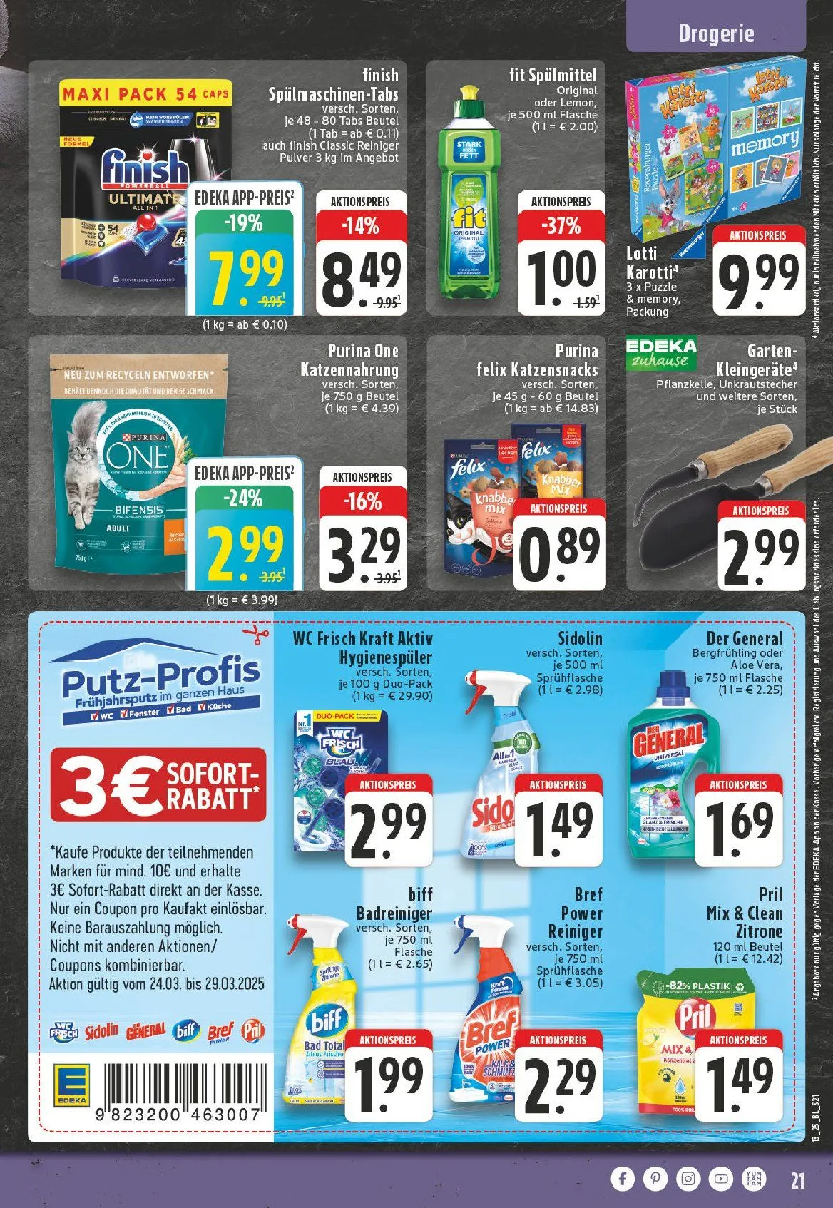 Edeka Prospekt von 25. März bis 29. März 2025 - Prospekt seite 21