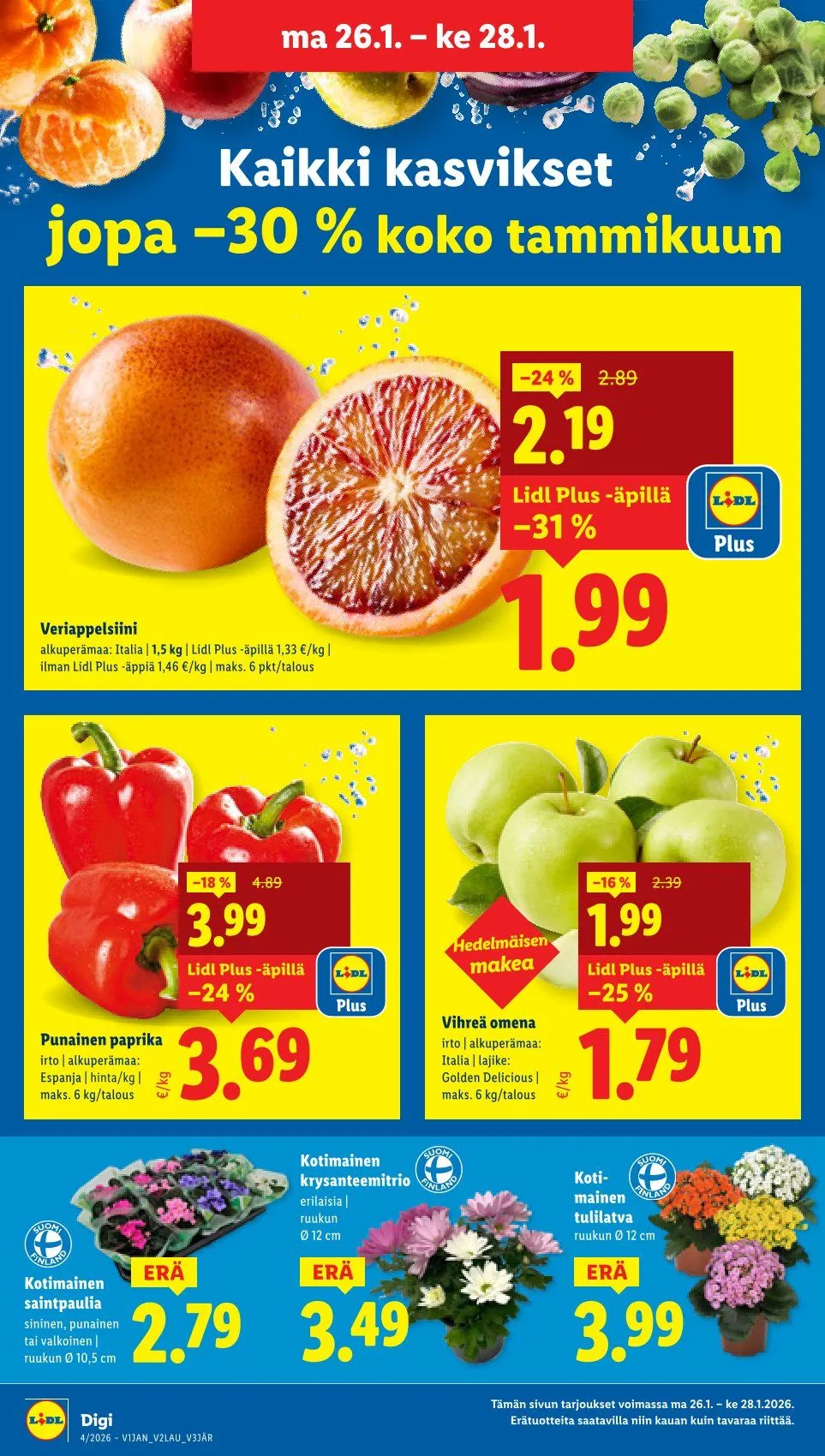  Lidl  voimassa alkaen 22. tammikuuta - 25. tammikuuta 2026 - Tarjouslehti sivu 21