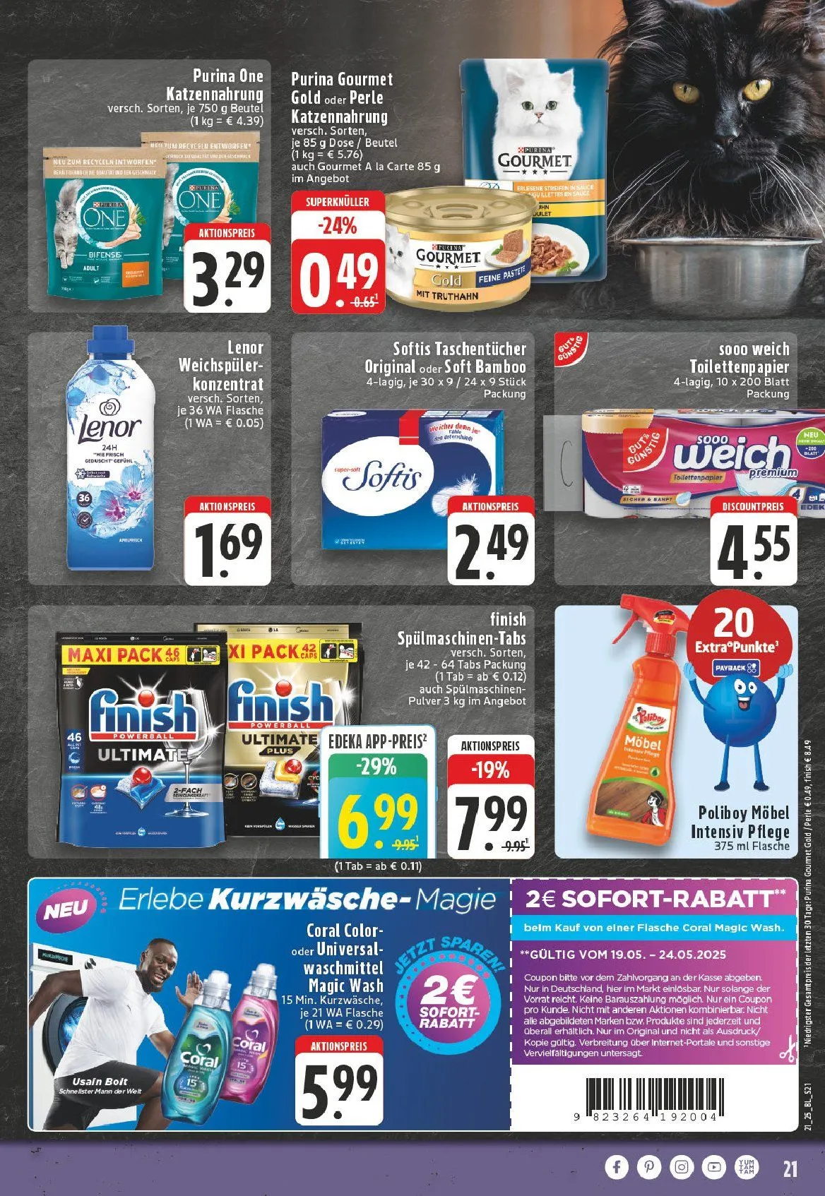 Edeka Prospekt von 19. Mai bis 24. Mai 2025 - Prospekt seite 21