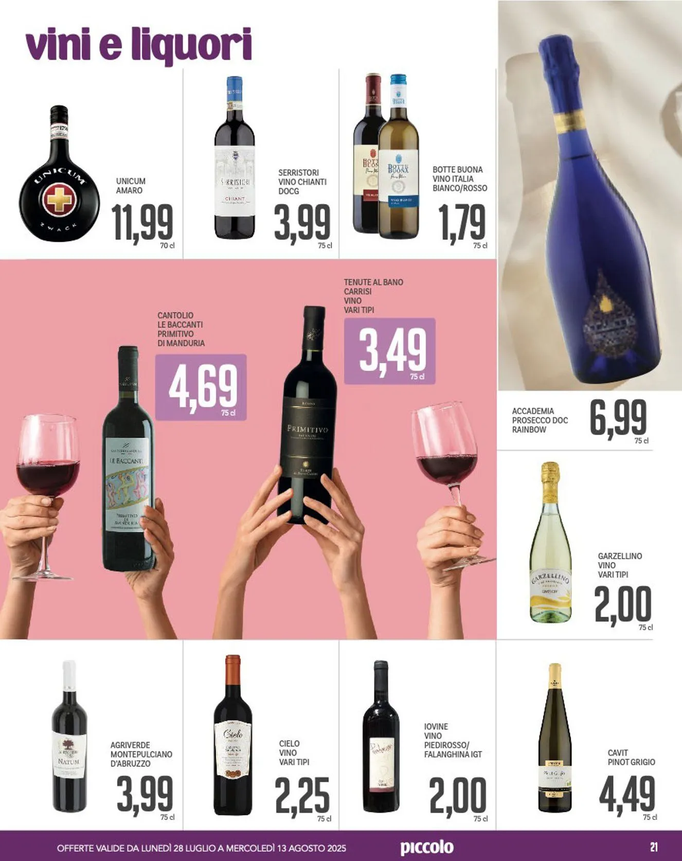 Volantini Piccolo da 28 luglio a 13 agosto di 2025 - Pagina del volantino 21