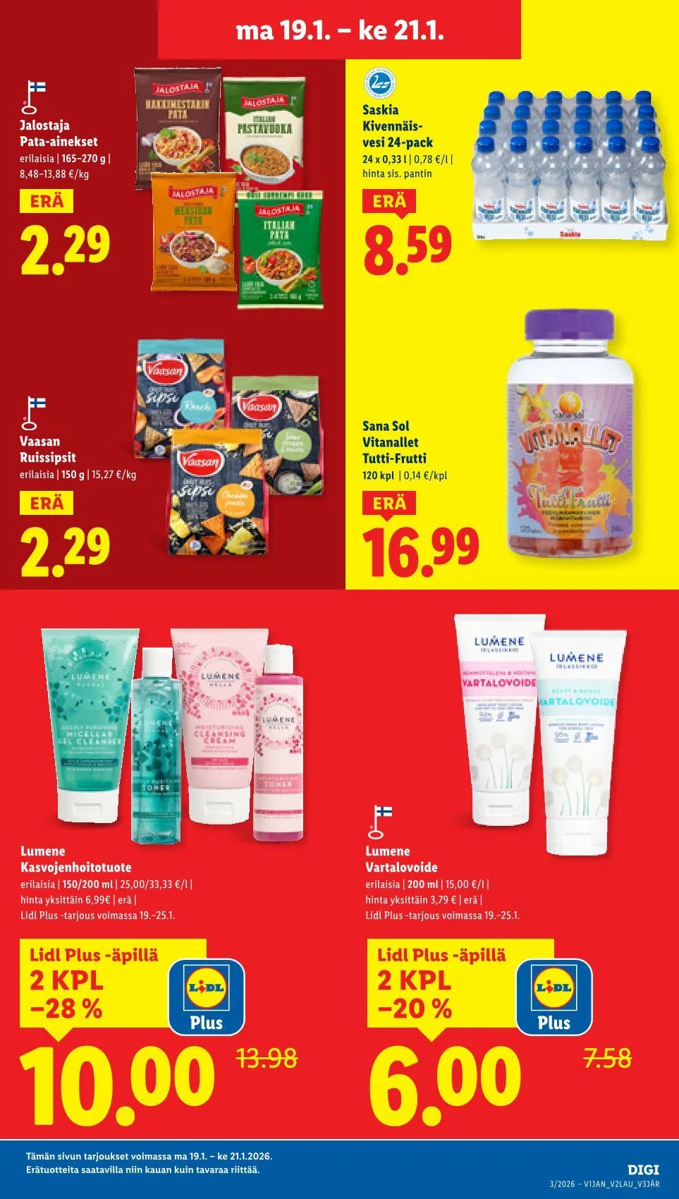 Lidl Kaupan Tarjoukset voimassa alkaen 15. tammikuuta - 18. tammikuuta 2026 - Tarjouslehti sivu 21