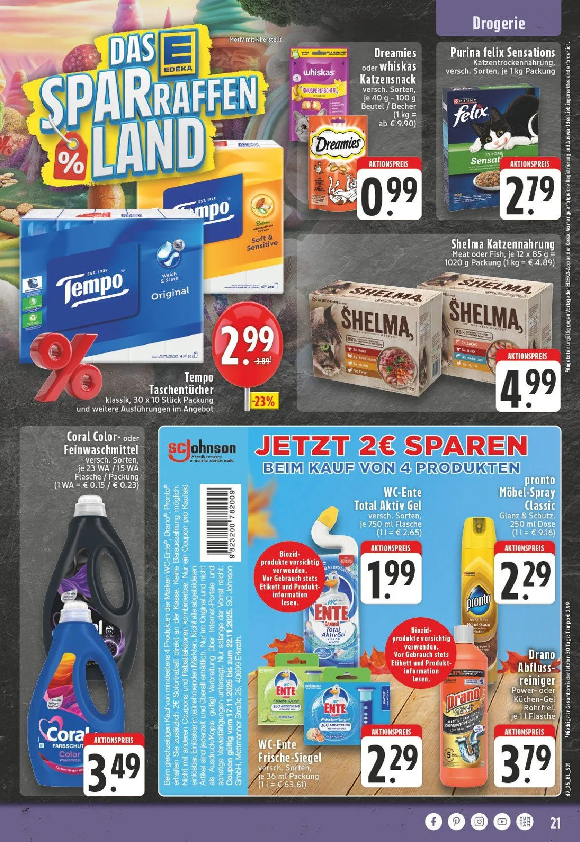 Edeka Angebote von 17. November bis 22. November 2025 - Prospekt seite 21