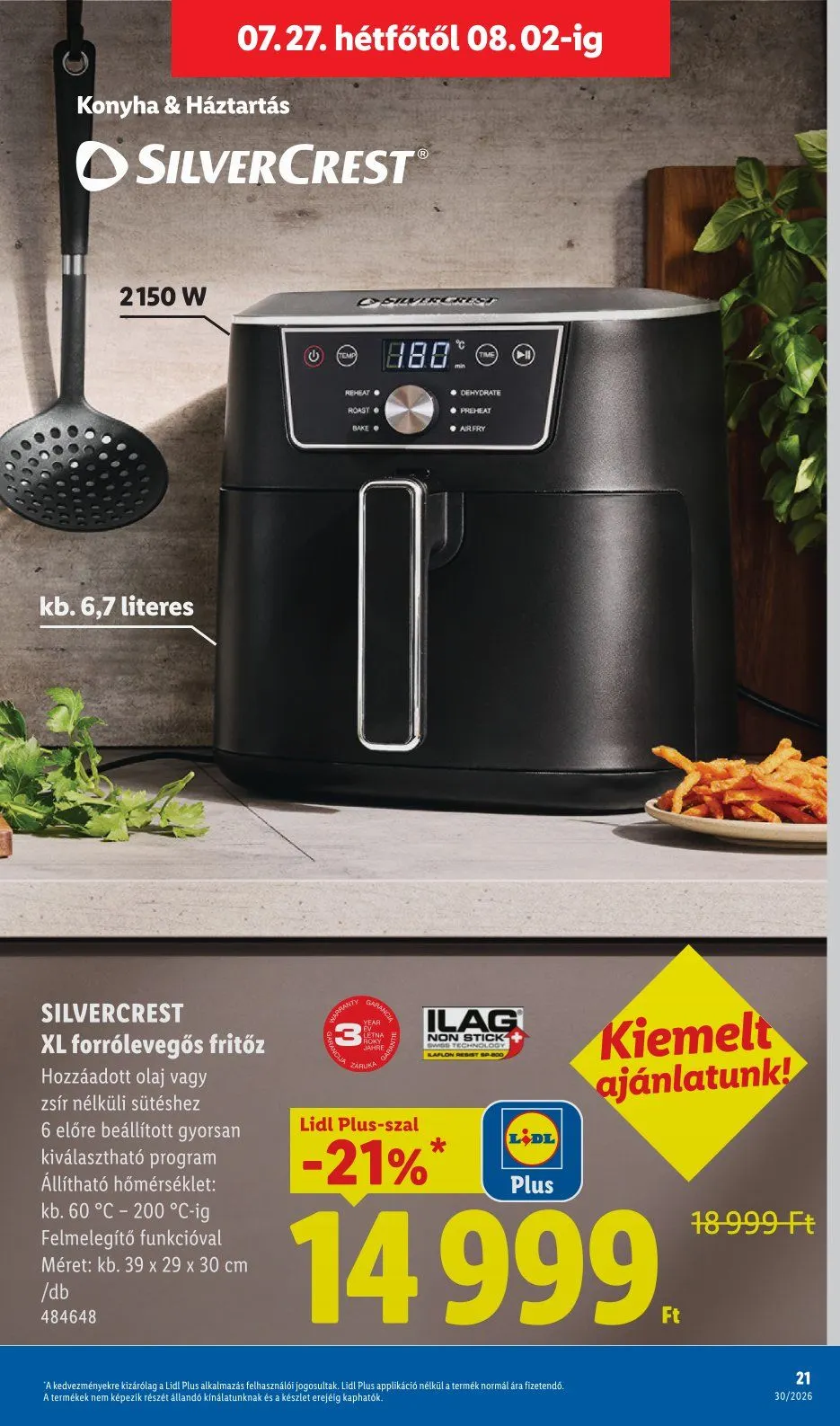 Katalógus Lidl legfrissebb ajánlatai július 23.-tól július 23.-ig 2026. - Oldal 21
