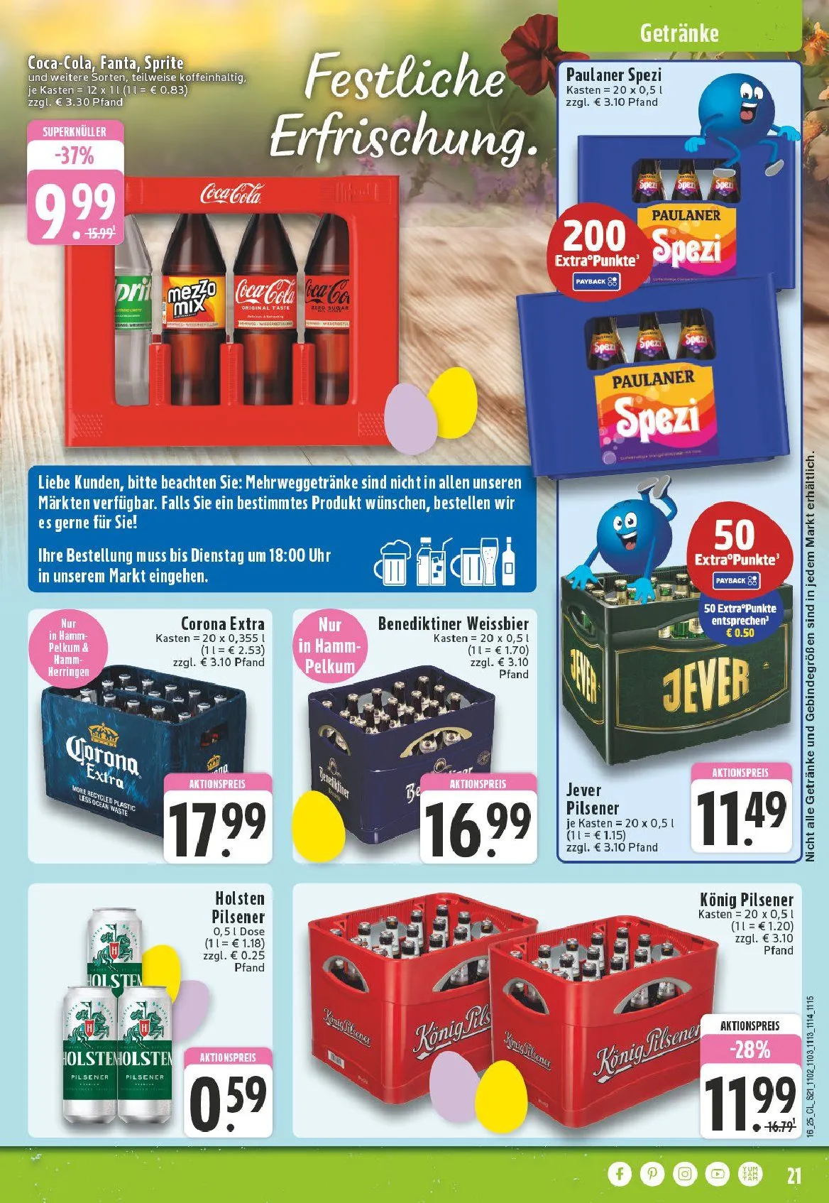 Edeka Angebote von 14. April bis 19. April 2025 - Prospekt seite 21