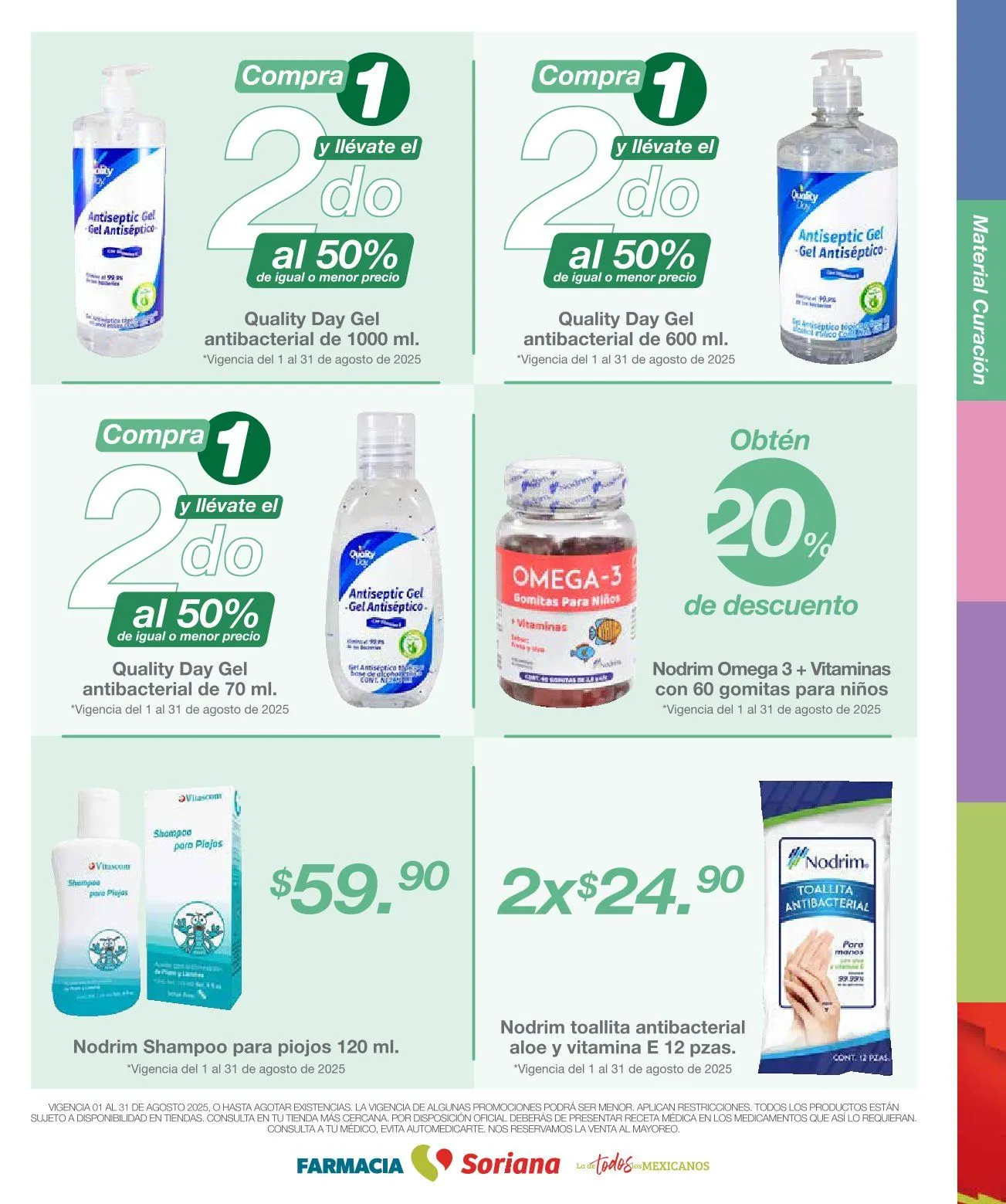 Catálogo de Soriana Ofertas Farmacia del Mes 1 de agosto al 31 de agosto 2025 - Pagina 21