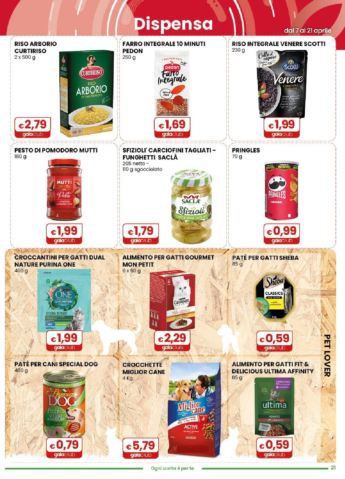 Volantini Gala Supermercati da 7 aprile a 21 aprile di 2026 - Pagina del volantino 21