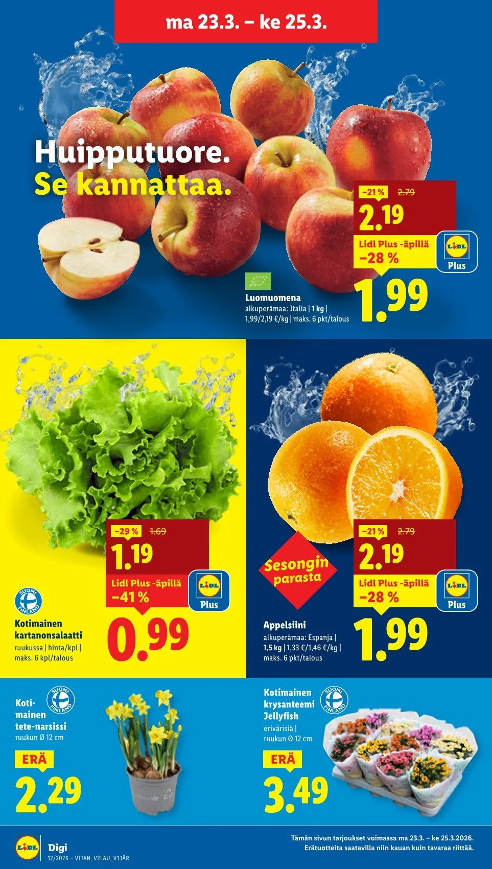 Kaupan Lidl uusimmat tarjoukset voimassa alkaen 19. maaliskuuta - 25. maaliskuuta 2026 - Tarjouslehti sivu 21