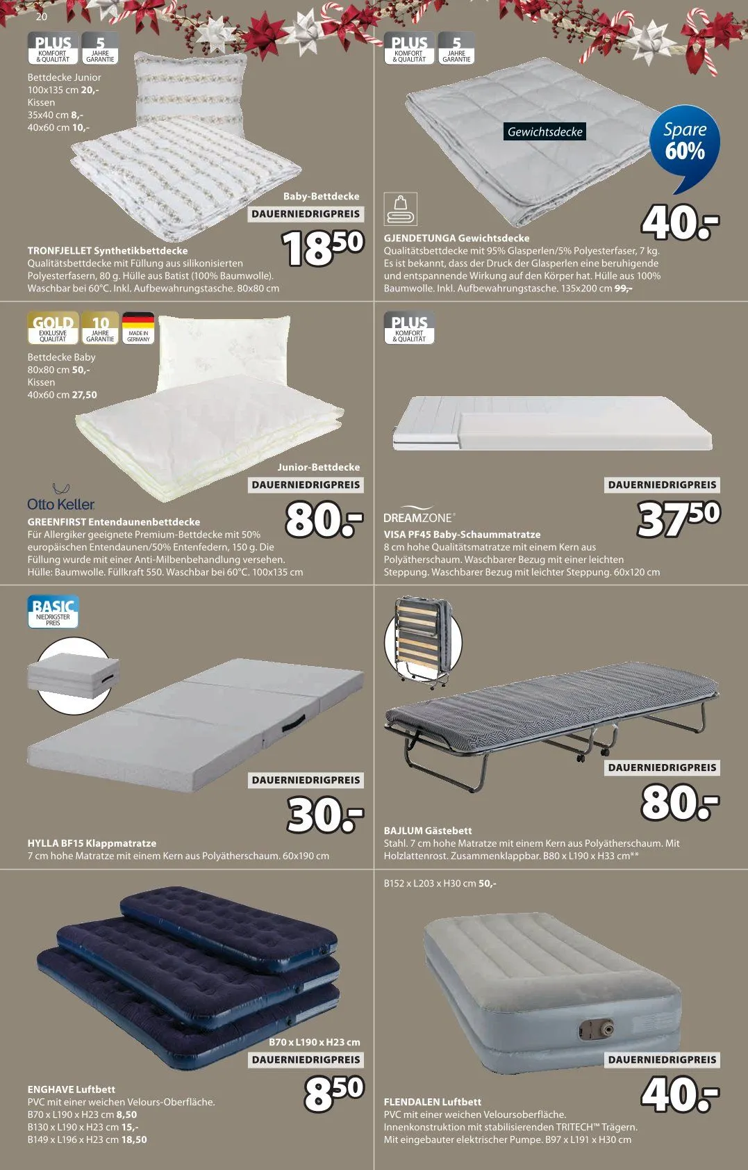 JYSK Angebote von 19. Oktober bis 29. November 2025 - Prospekt seite 20