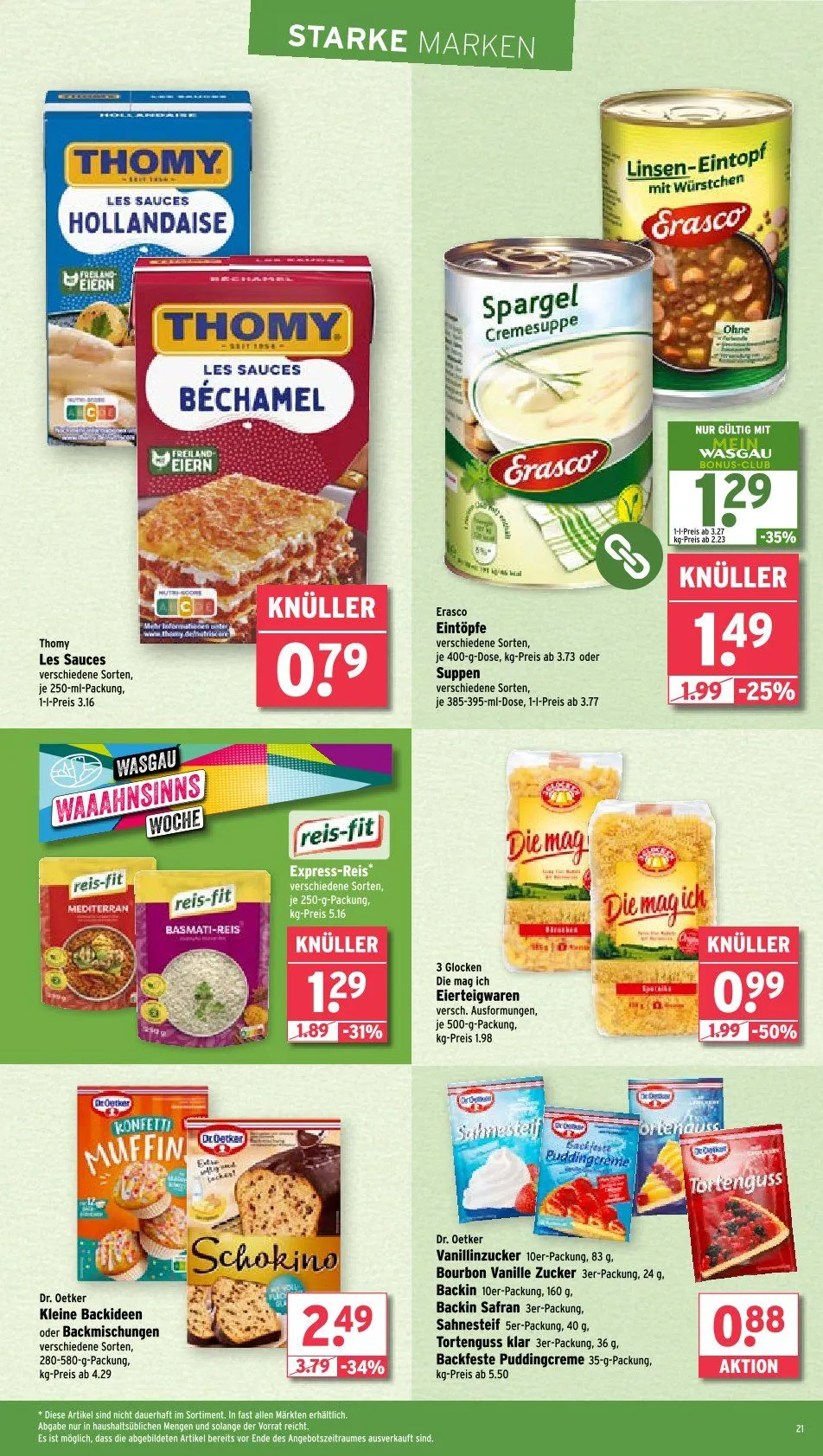 Wasgau Prospekt von 2. Juni bis 7. Juni 2025 - Prospekt seite 21