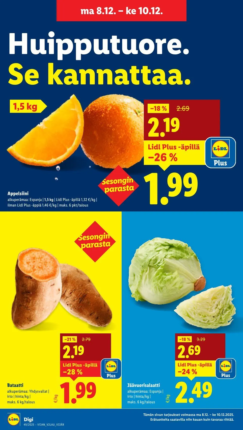 Lidl  Tarjoukset voimassa alkaen 4. joulukuuta - 7. joulukuuta 2025 - Tarjouslehti sivu 21