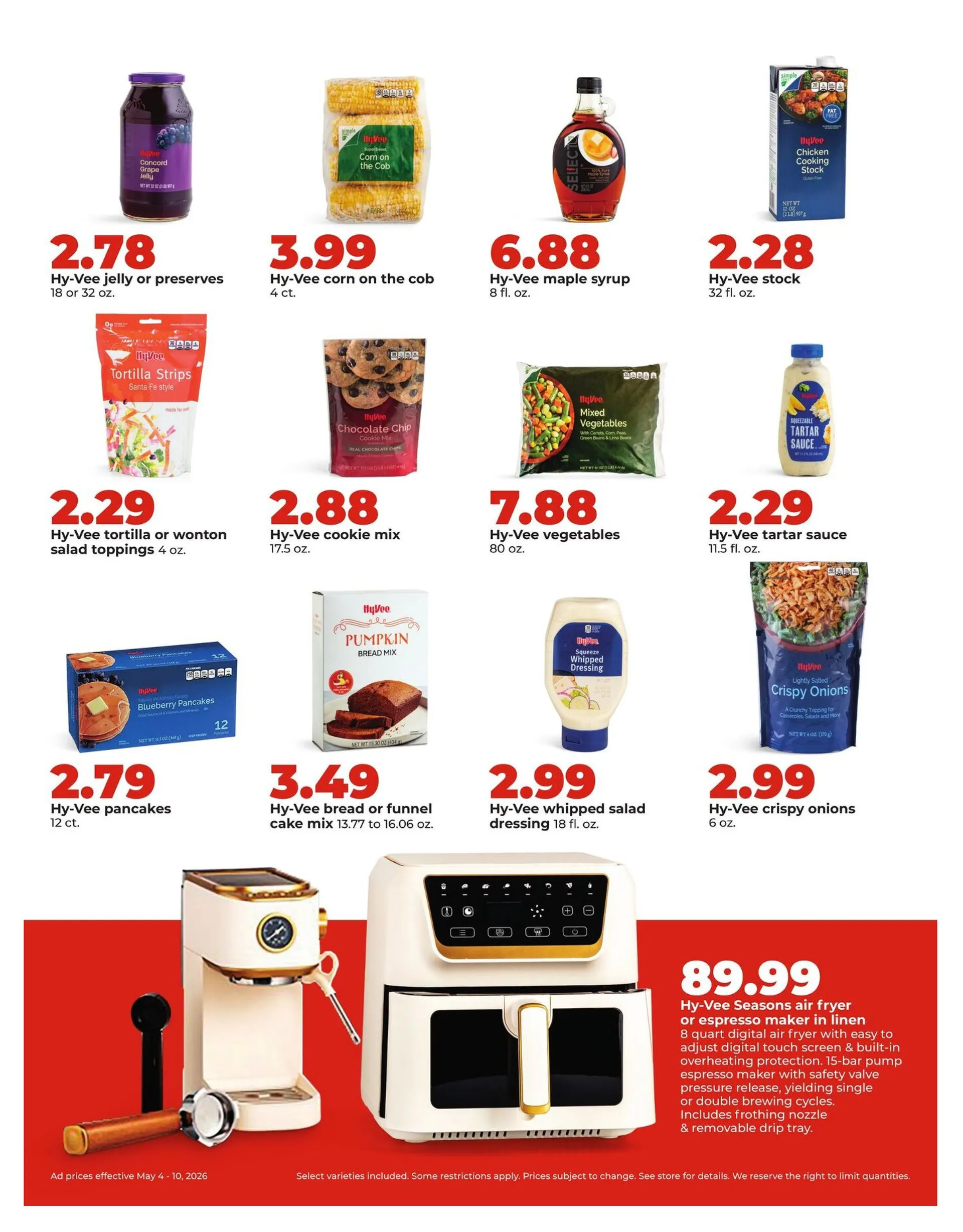Weekly promotion  HyVee Sales spanning from May 4 to May 10 2026 - Page 20 for Catalogue 365