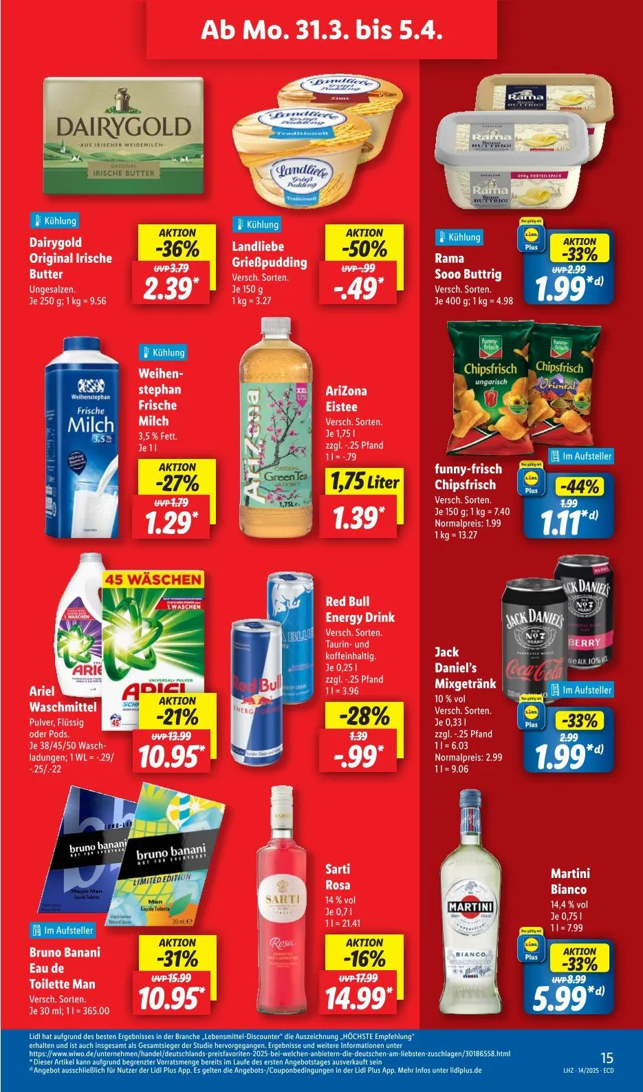 Lidl Prospekt von 31. März bis 15. April 2025 - Prospekt seite 19