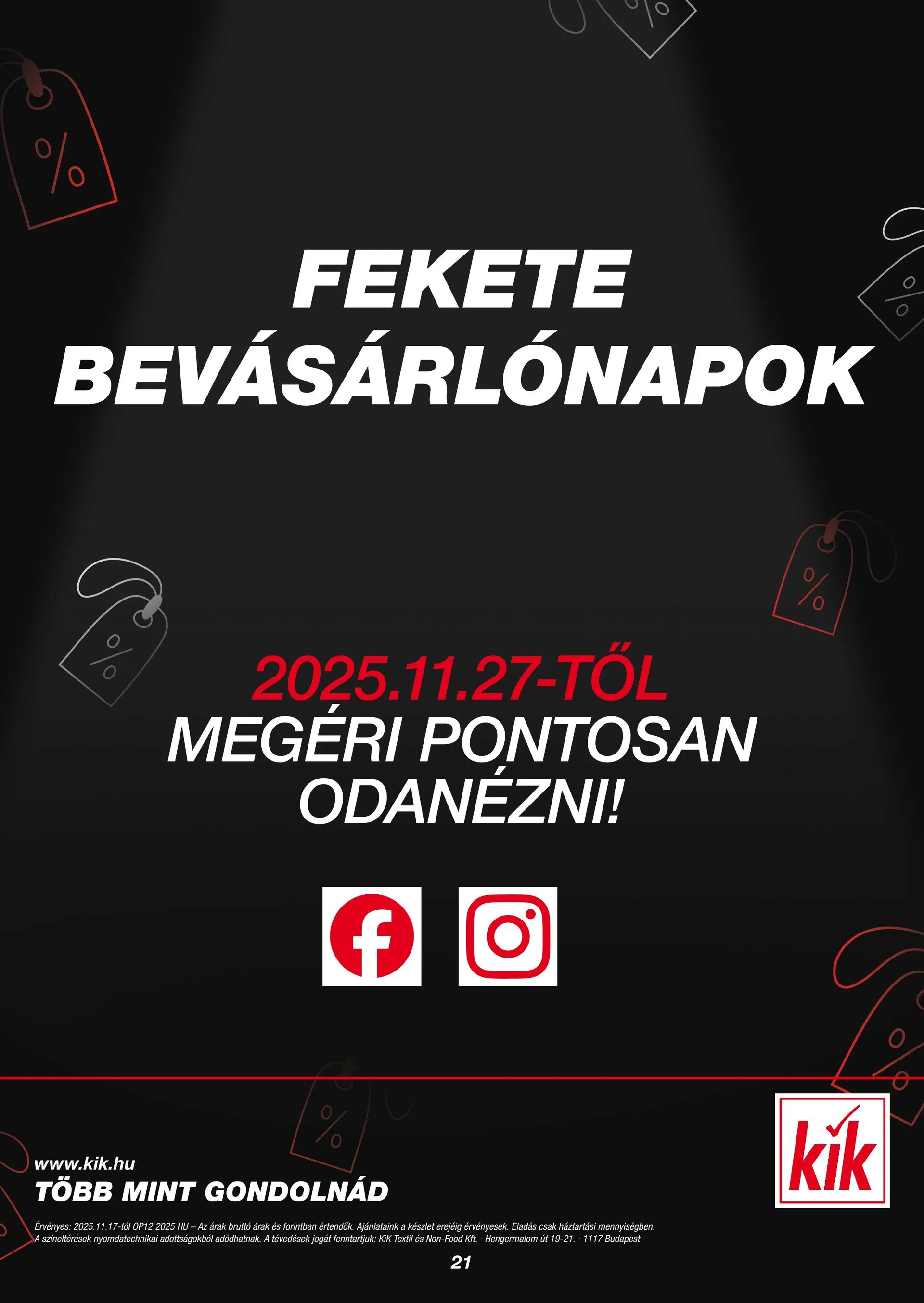 Katalógus Kik üzletben december 10.-tól december 16.-ig 2025. - Oldal 21