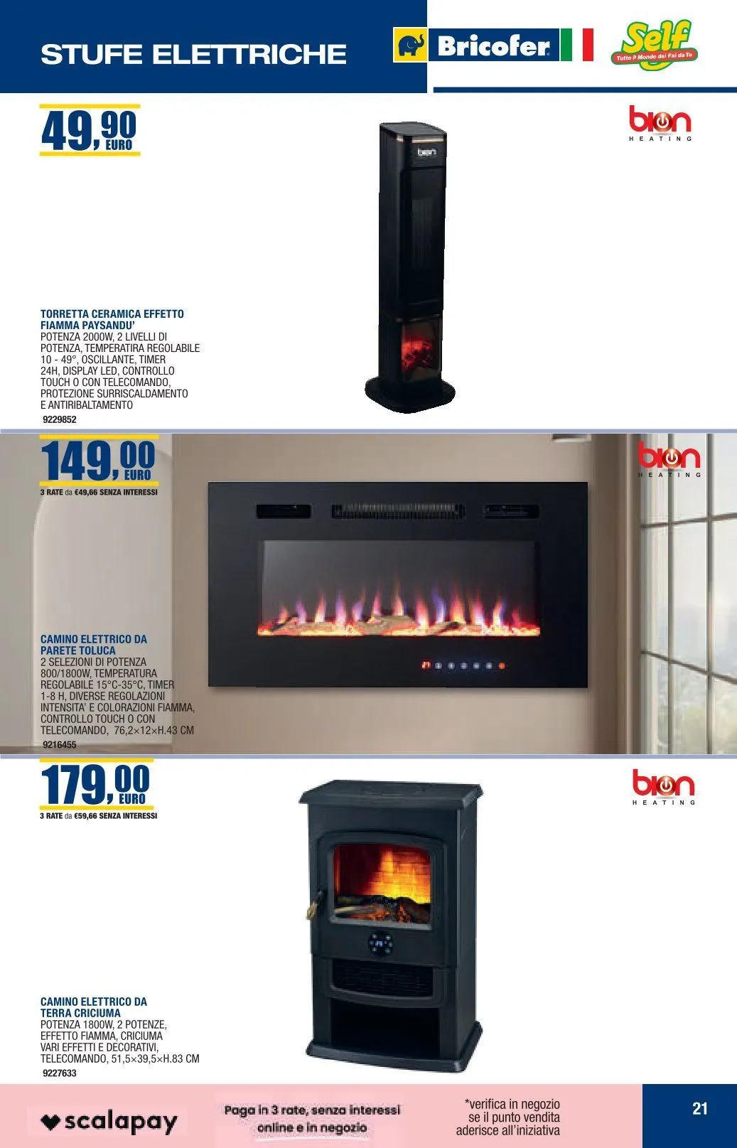  Volantini Bricofer da 29 dicembre a 20 gennaio di 2026 - Pagina del volantino 21