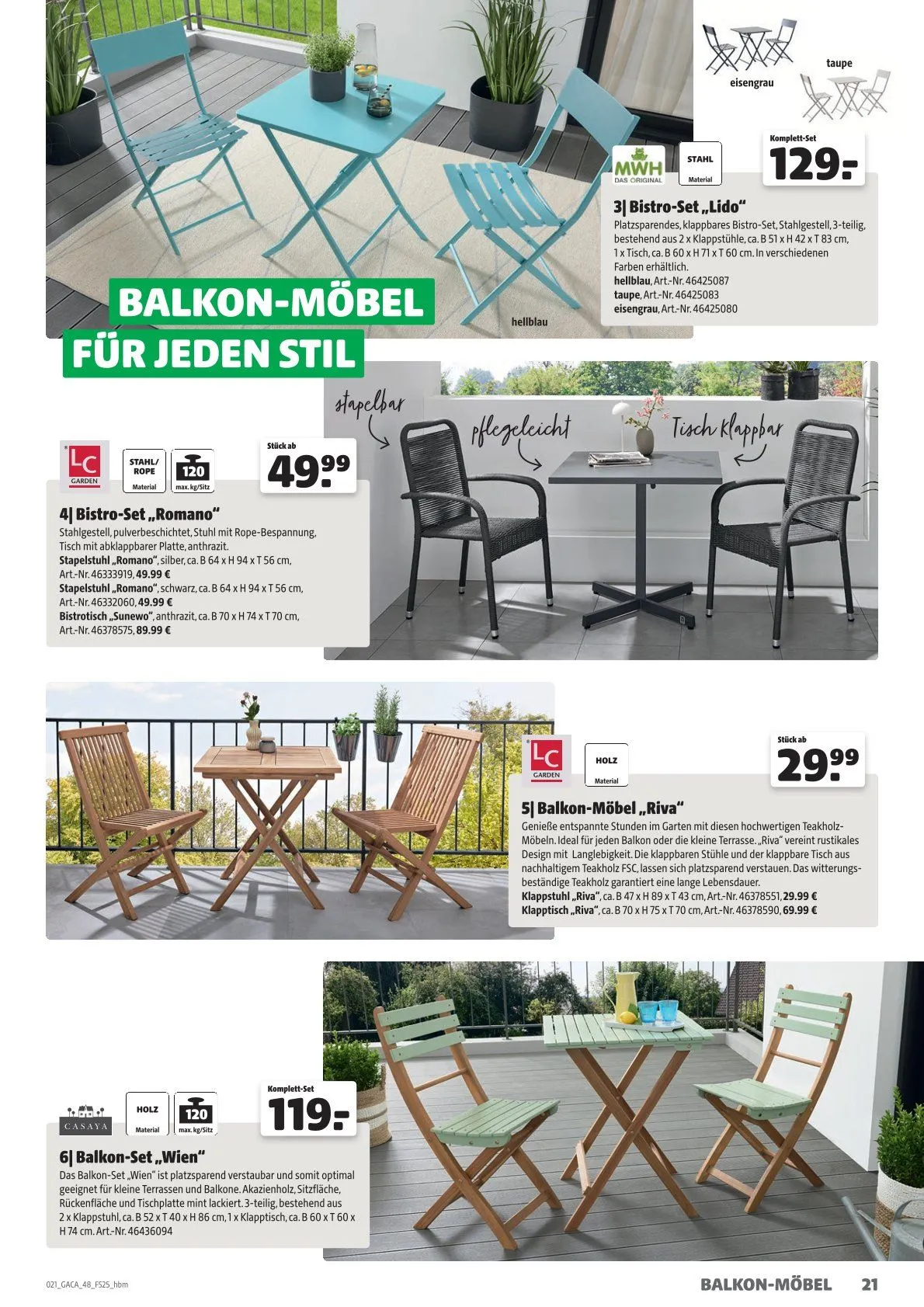 Hagebau Prospekt von 21. Mai bis 31. Dezember 2025 - Prospekt seite 21