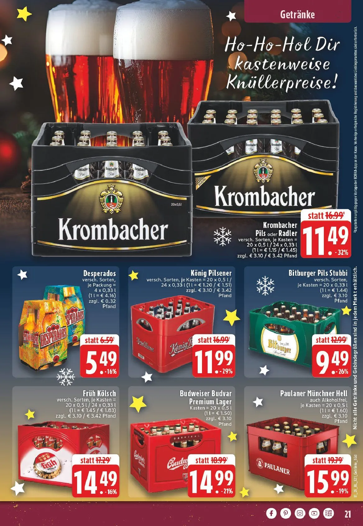 Edeka Angebote von 13. Dezember bis 20. Dezember 2025 - Prospekt seite 21