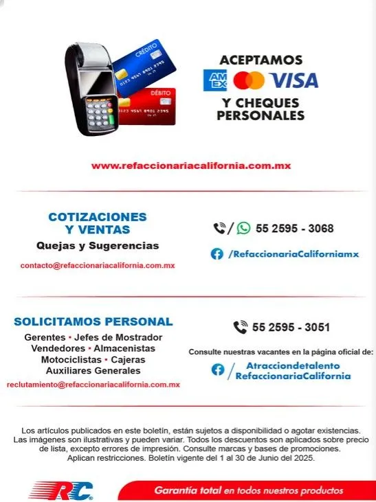 Catálogo de Refaccionaria California catálogos 1 de junio al 1 de julio 2025 - Pagina 20
