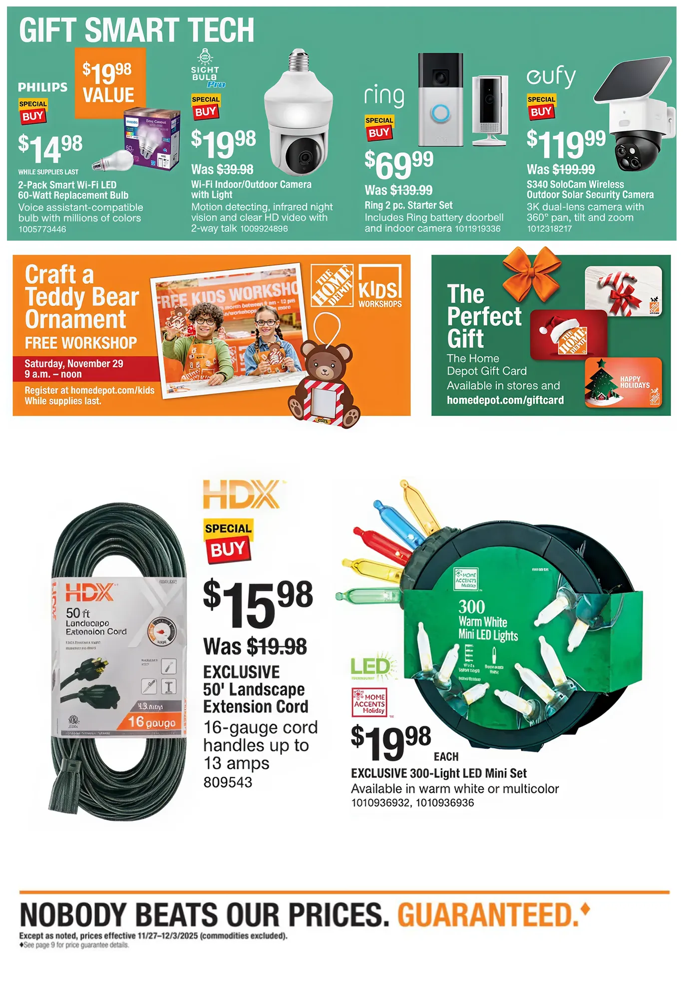 Weekly promotion Home Depot Black Friday spanning from November 27 to December 3 2025 - Page 20 for Catalogue 365