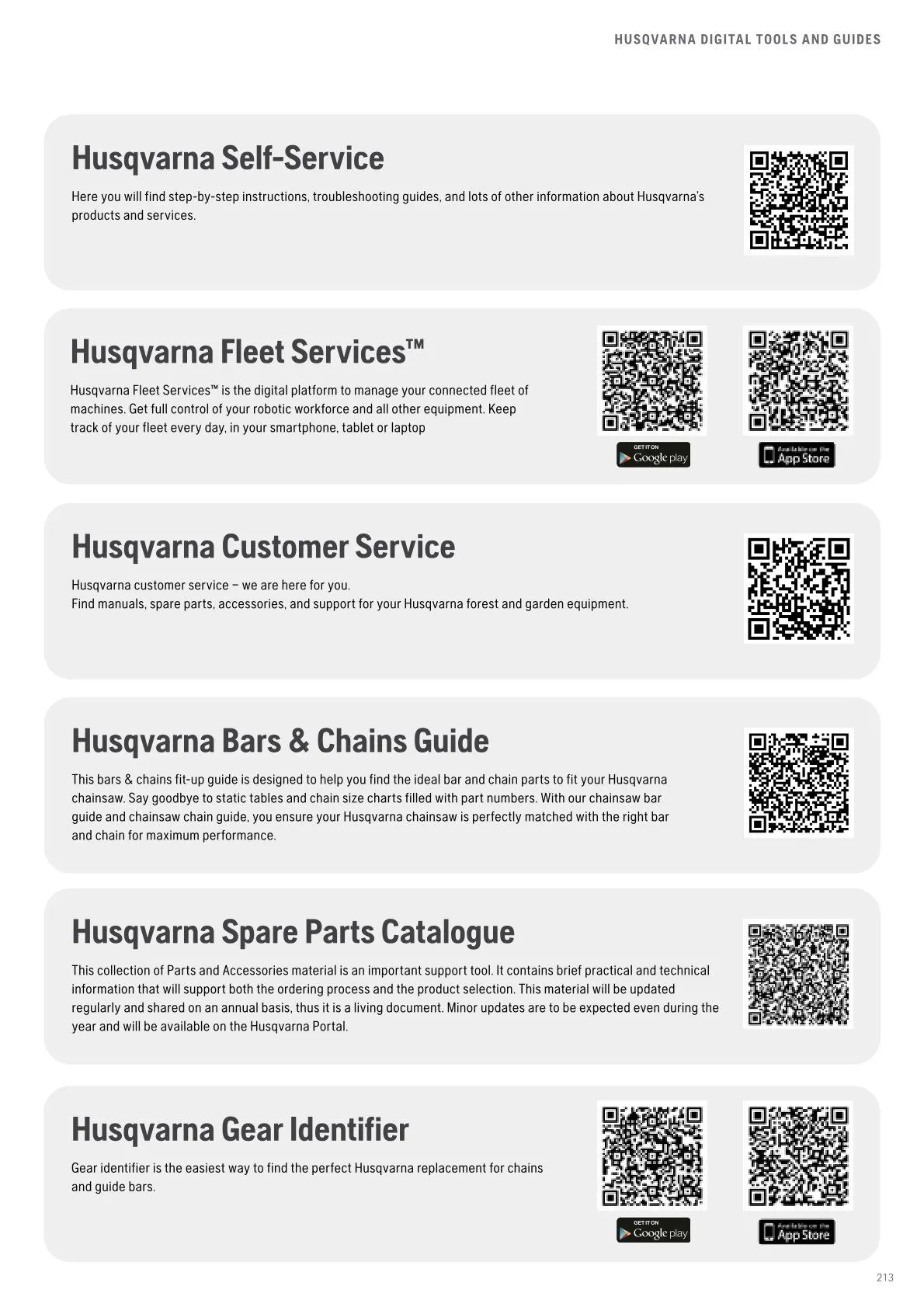 Husqvarna catalogues von 13. Februar bis 28. Februar 2026 - Flugblätt seite 215