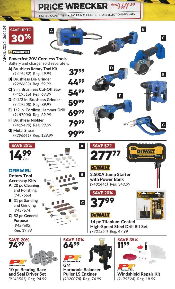 Princess Auto Sales from April 1 to April 30 2026 - flyer page 22