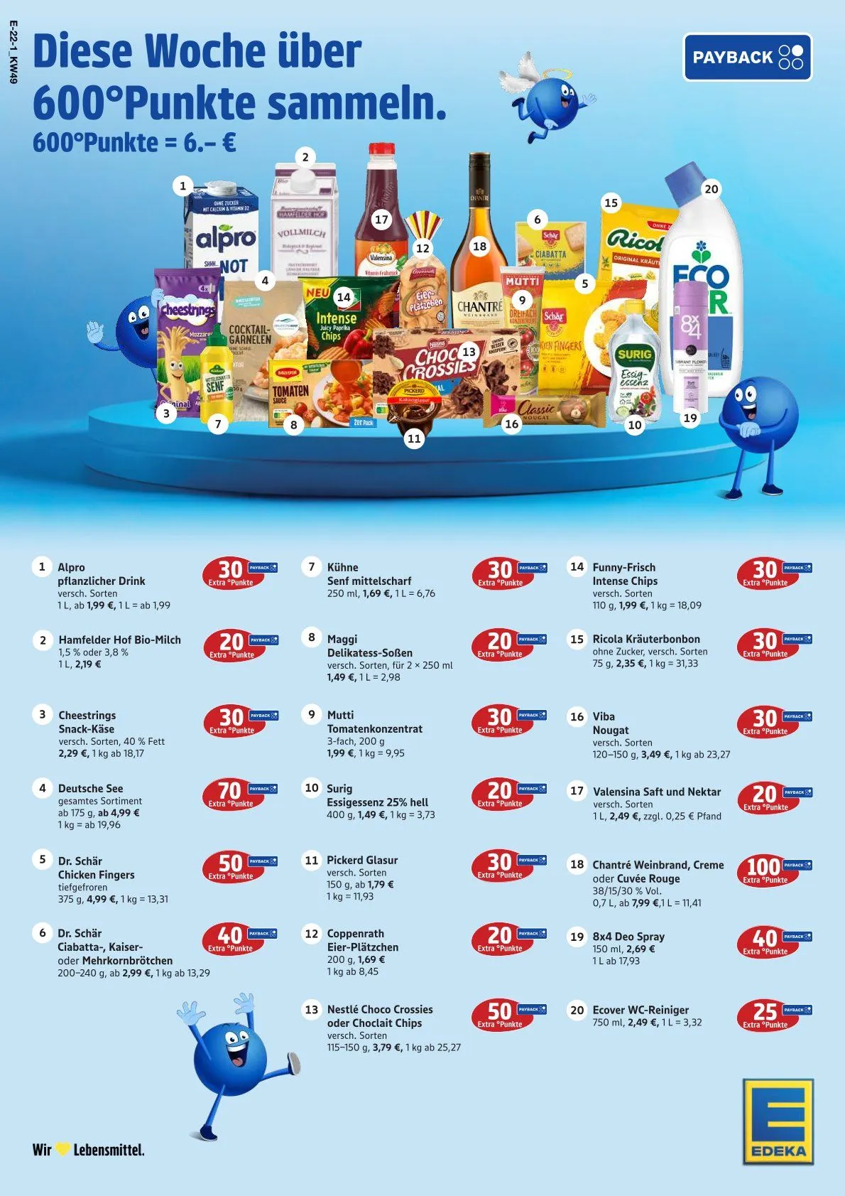 Edeka Angebote von 1. Dezember bis 6. Dezember 2025 - Prospekt seite 22