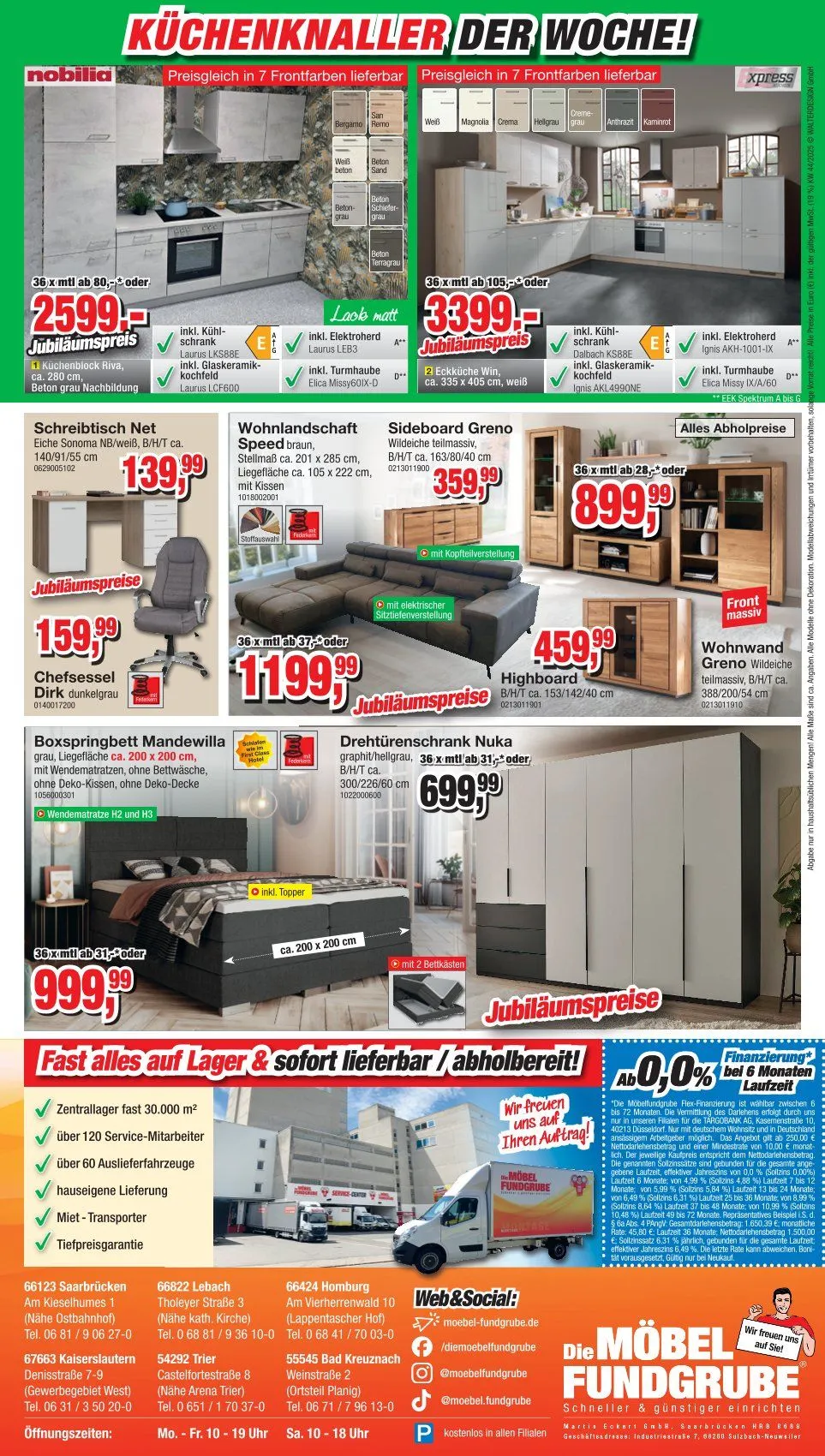 Möbelfundgrube Prospekte  von 30. Oktober bis 2. November 2025 - Prospekt seite 22