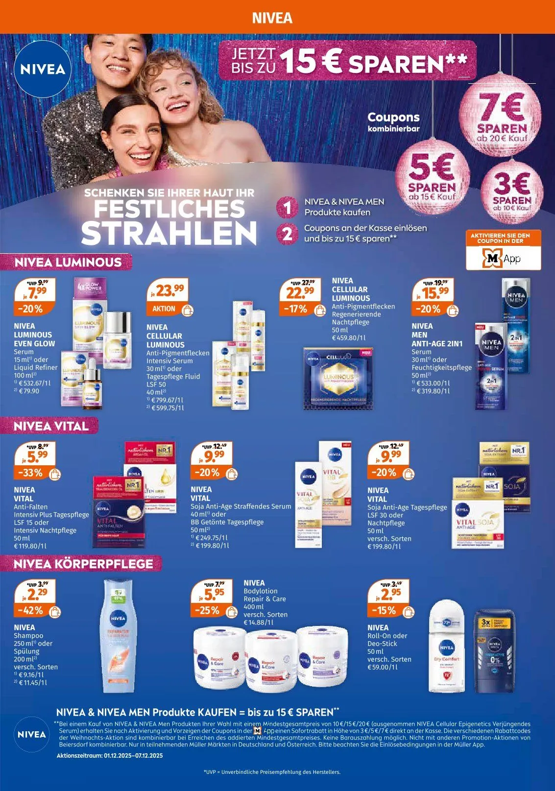 Müller Angebote von 1. Dezember bis 6. Dezember 2025 - Prospekt seite 22