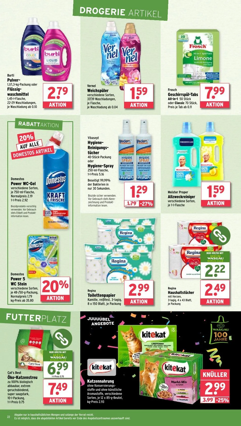 Wasgau Prospekte von 12. Mai bis 20. Mai 2025 - Prospekt seite 22
