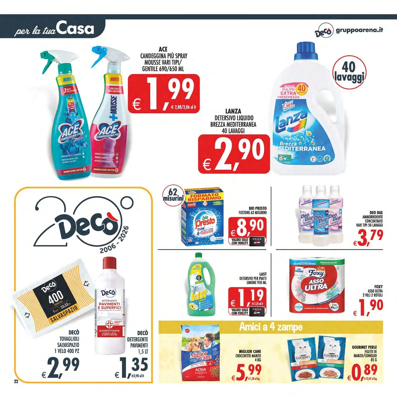 Volantini Deco Supermercati da 19 giugno a 29 giugno di 2026 - Pagina del volantino 22