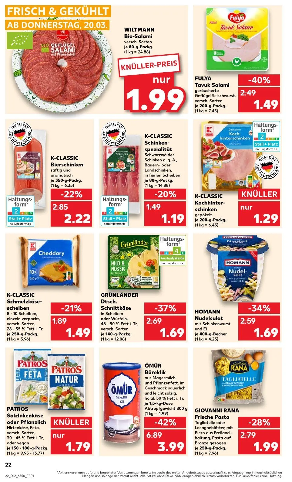 Kaufland Prospekt von 20. März bis 26. März 2025 - Prospekt seite 22