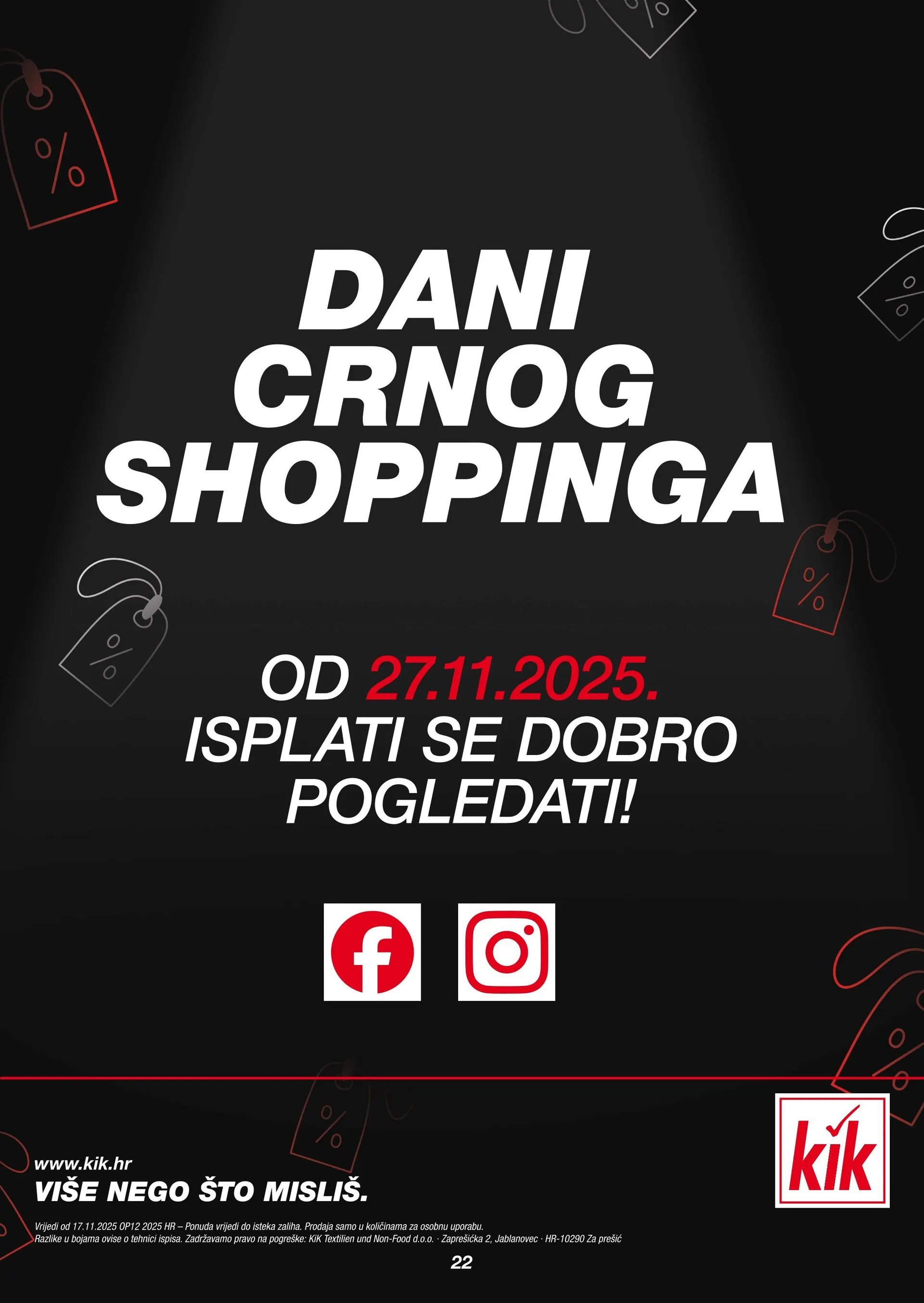 Katalog Ponude za Božić u Kik od 9. prosinca do 12. prosinca 2025. - Pregled Stranica 22