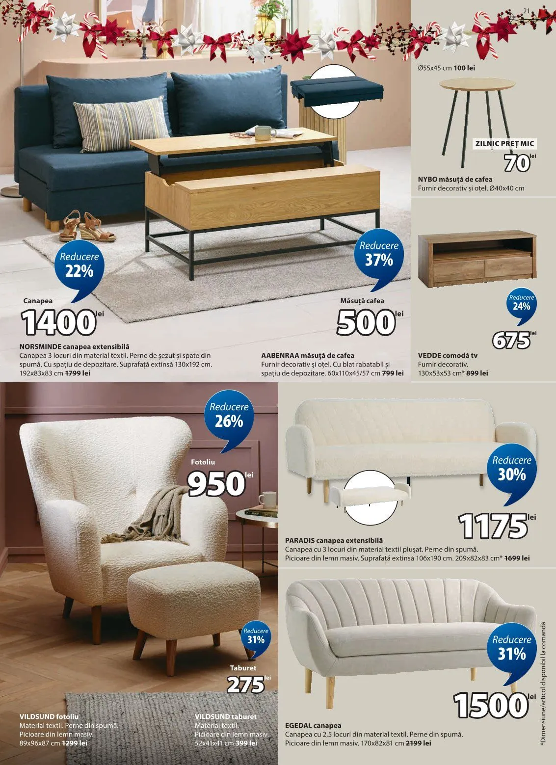 Catalog JYSK Oferte de la 25 noiembrie până la 24 decembrie 2025 - Revista Pagina 21