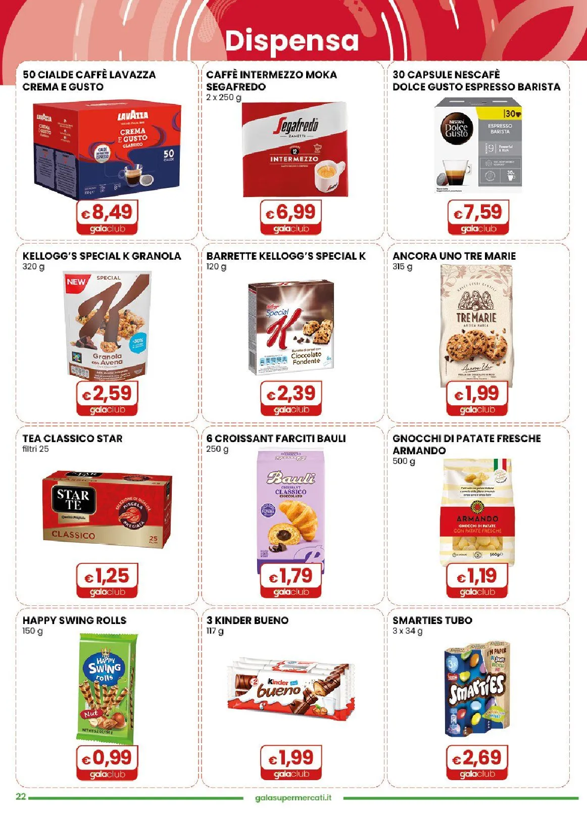  Gala Supermercati Volantino da 25 febbraio a 10 marzo di 2026 - Pagina del volantino 22