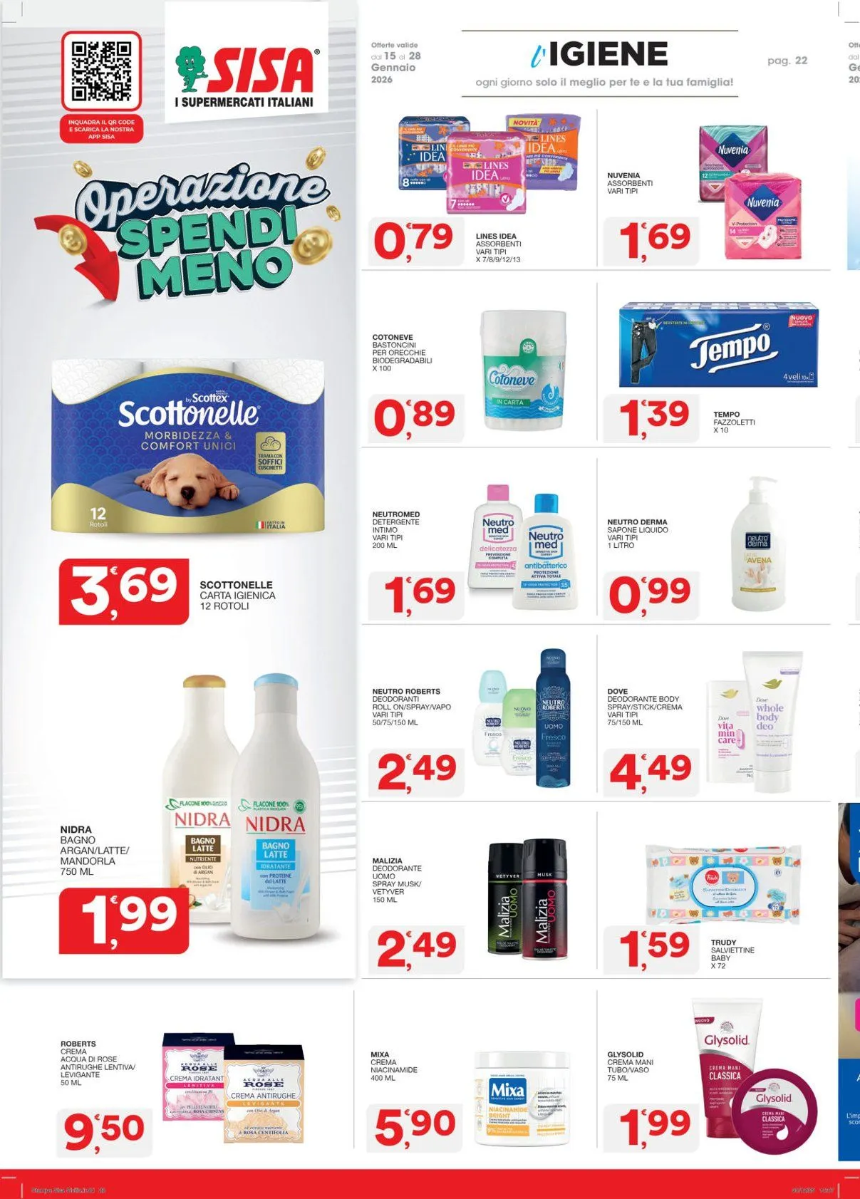 Volantini Sisa da 15 gennaio a 26 gennaio di 2026 - Pagina del volantino 22