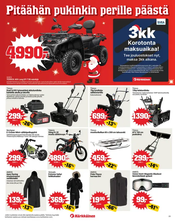 Kärkkäinen Angebote voimassa alkaen 3. joulukuuta - 16. joulukuuta 2025 - Tarjouslehti sivu 22