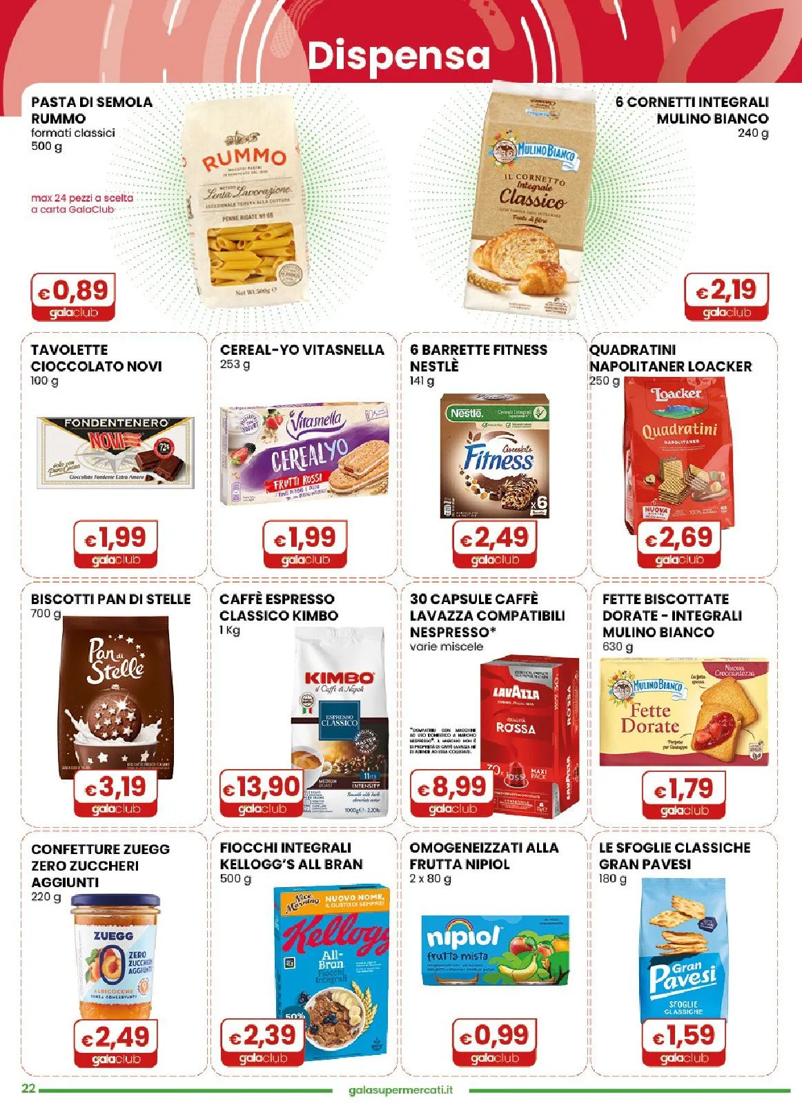  Volantini Gala Supermercati da 29 luglio a 10 agosto di 2026 - Pagina del volantino 22