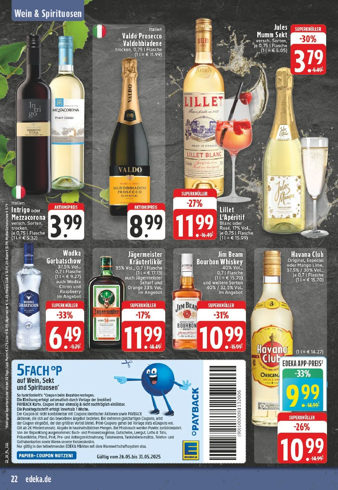 Edeka Prospekt von 26. Mai bis 31. Mai 2025 - Prospekt seite 22