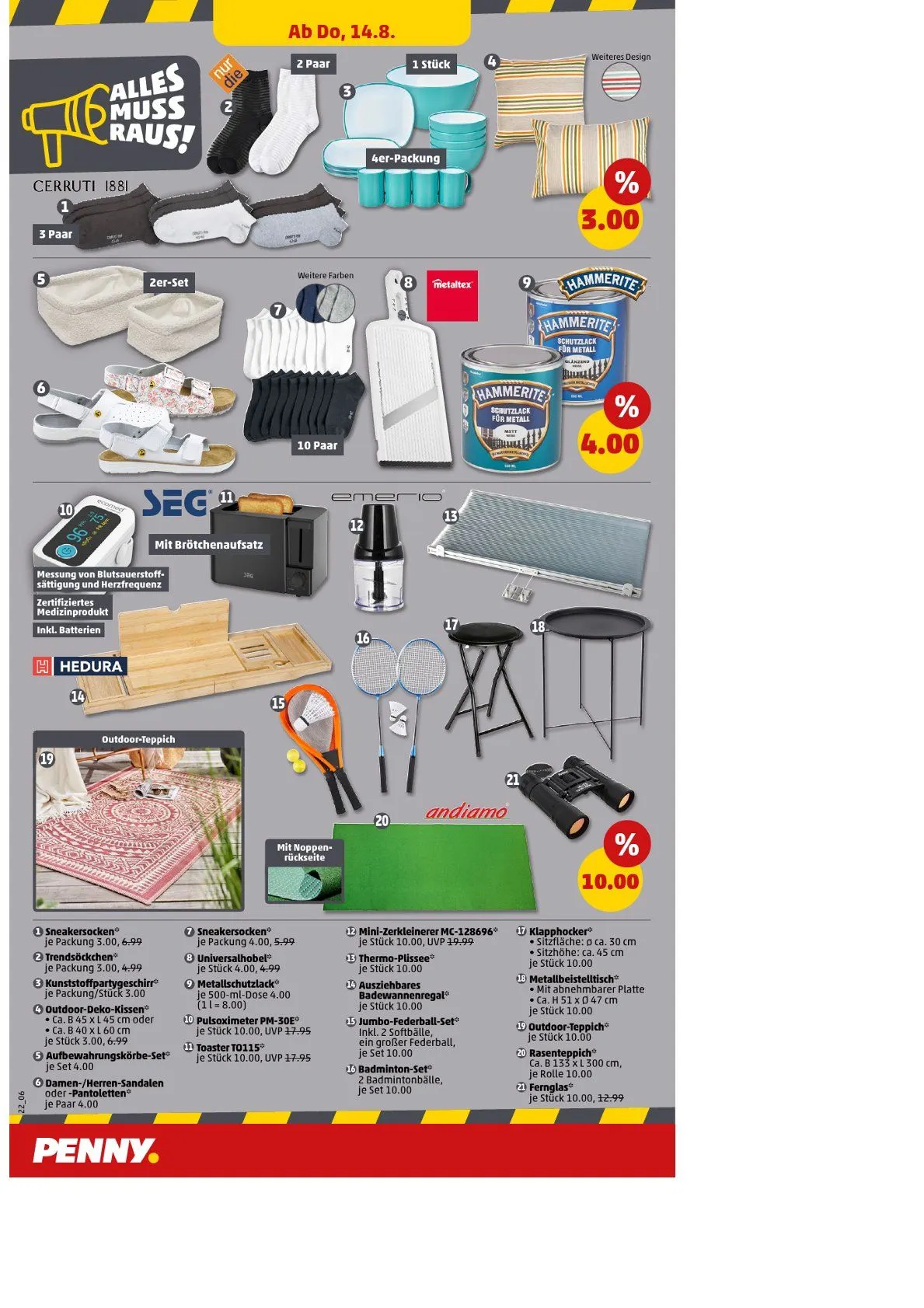 Penny Prospekte von 11. August bis 16. August 2025 - Prospekt seite 22