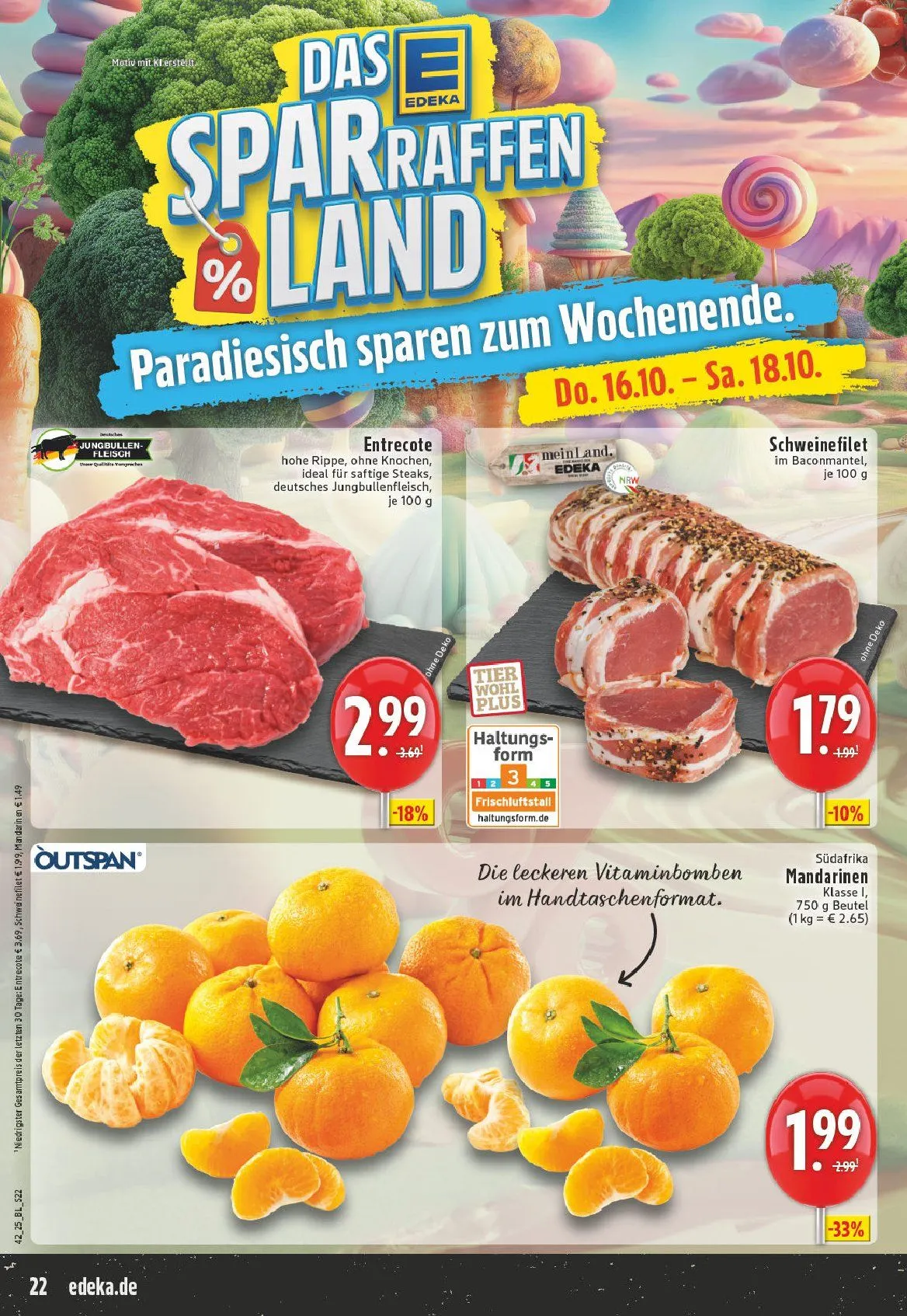 Edeka Prospekte von 12. Oktober bis 17. Oktober 2025 - Prospekt seite 22