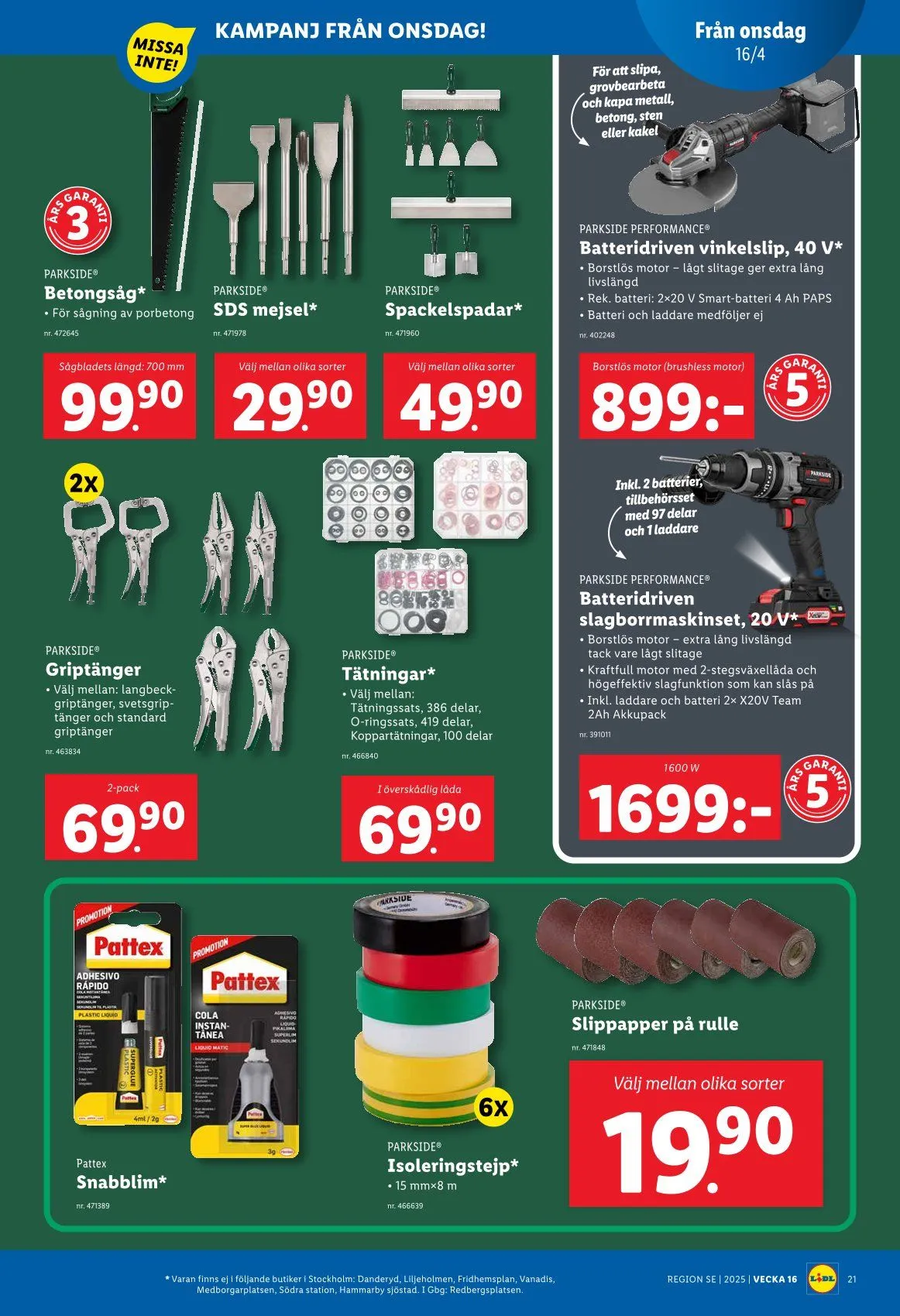 Lidl specialer bjudanden från 14 april till 30 april 2025 - Reklamblad sidor 22
