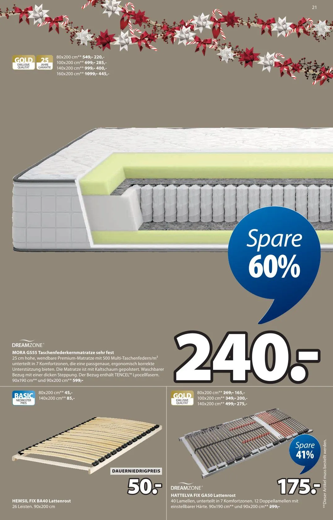 JYSK Angebote von 19. Oktober bis 29. November 2025 - Prospekt seite 21